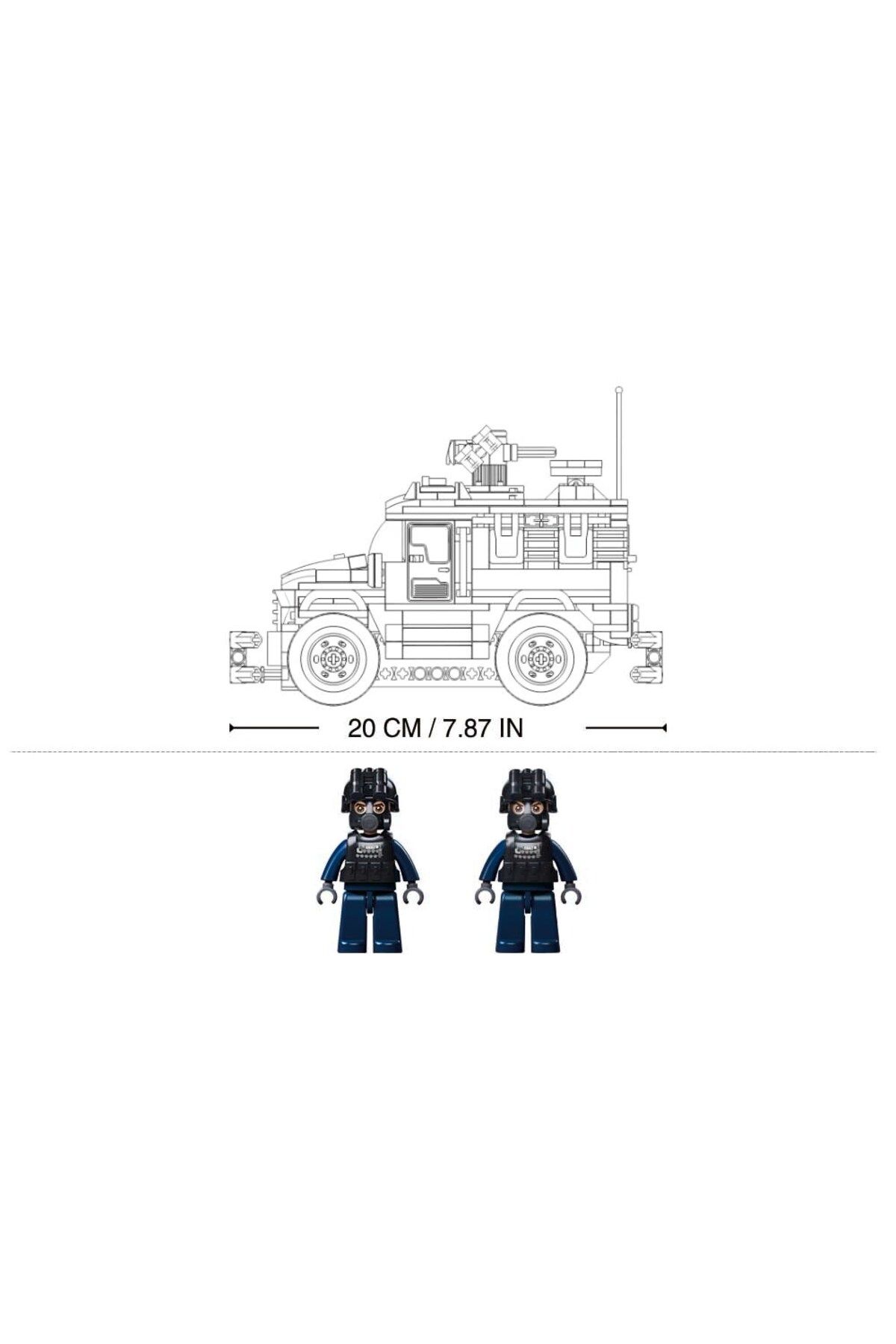 Sluban-Power Bricks Series - S.W.A.T  Vehicle Building Blocks, with Remote Conrtol 5