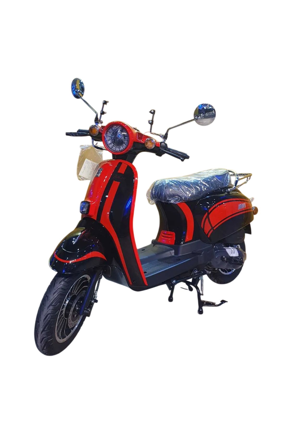 Falcon Turtle 50 Benzinli Scooter - Siyah/Kırmızı
