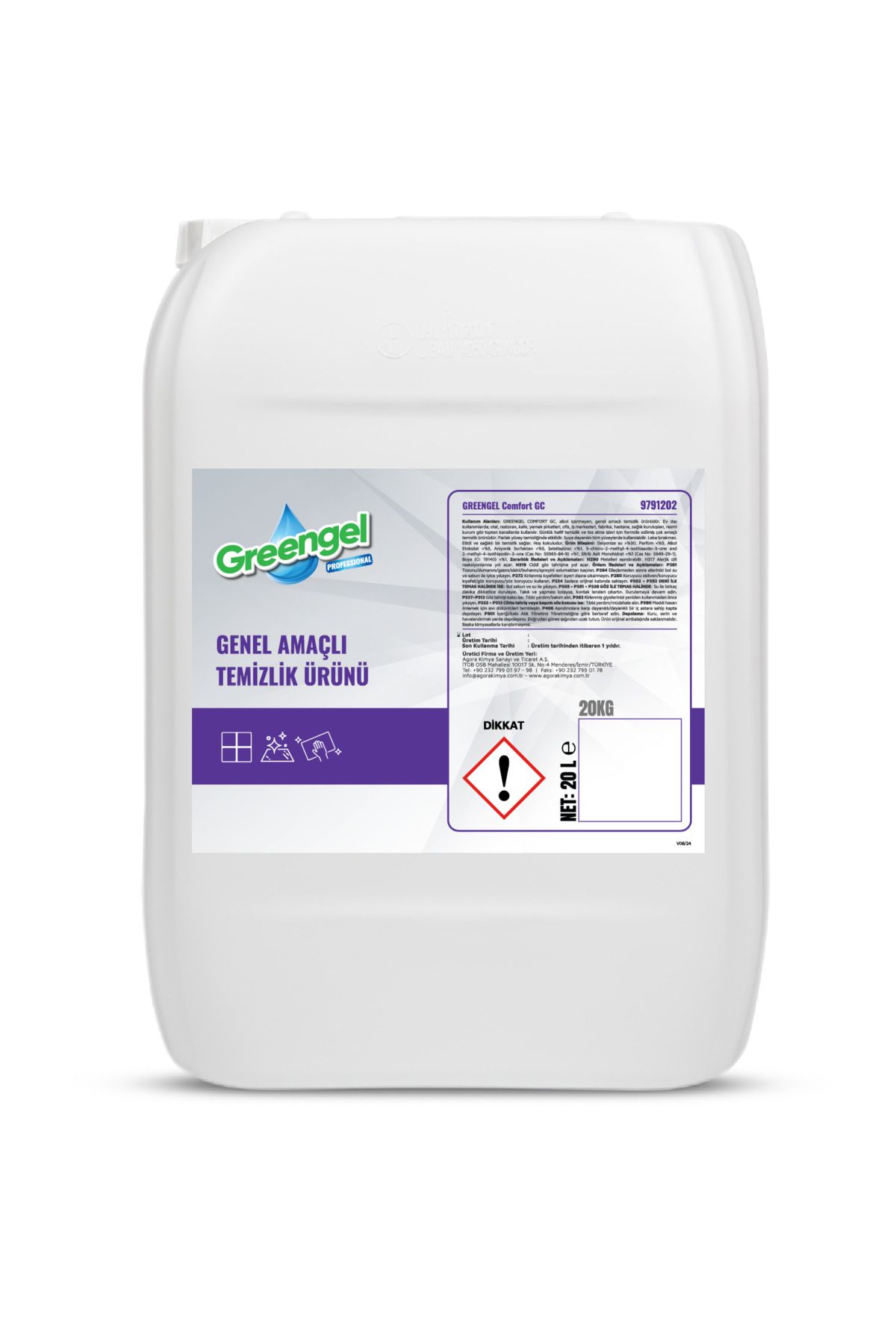 greengel Grengel Comfort GC-Genel Temizlik Ürünü 20L