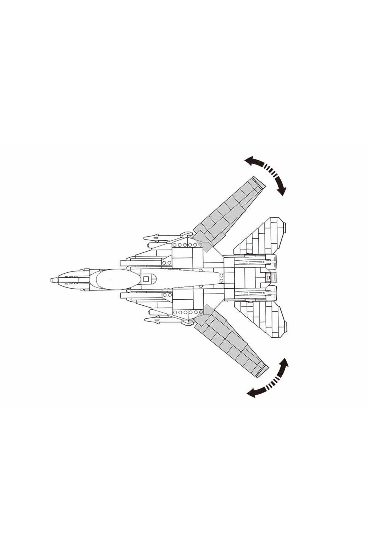 Sluban-Model Bricks Series -Fighter Jet Building Set With Mini Figur - 404 Pcs Multicolored 4