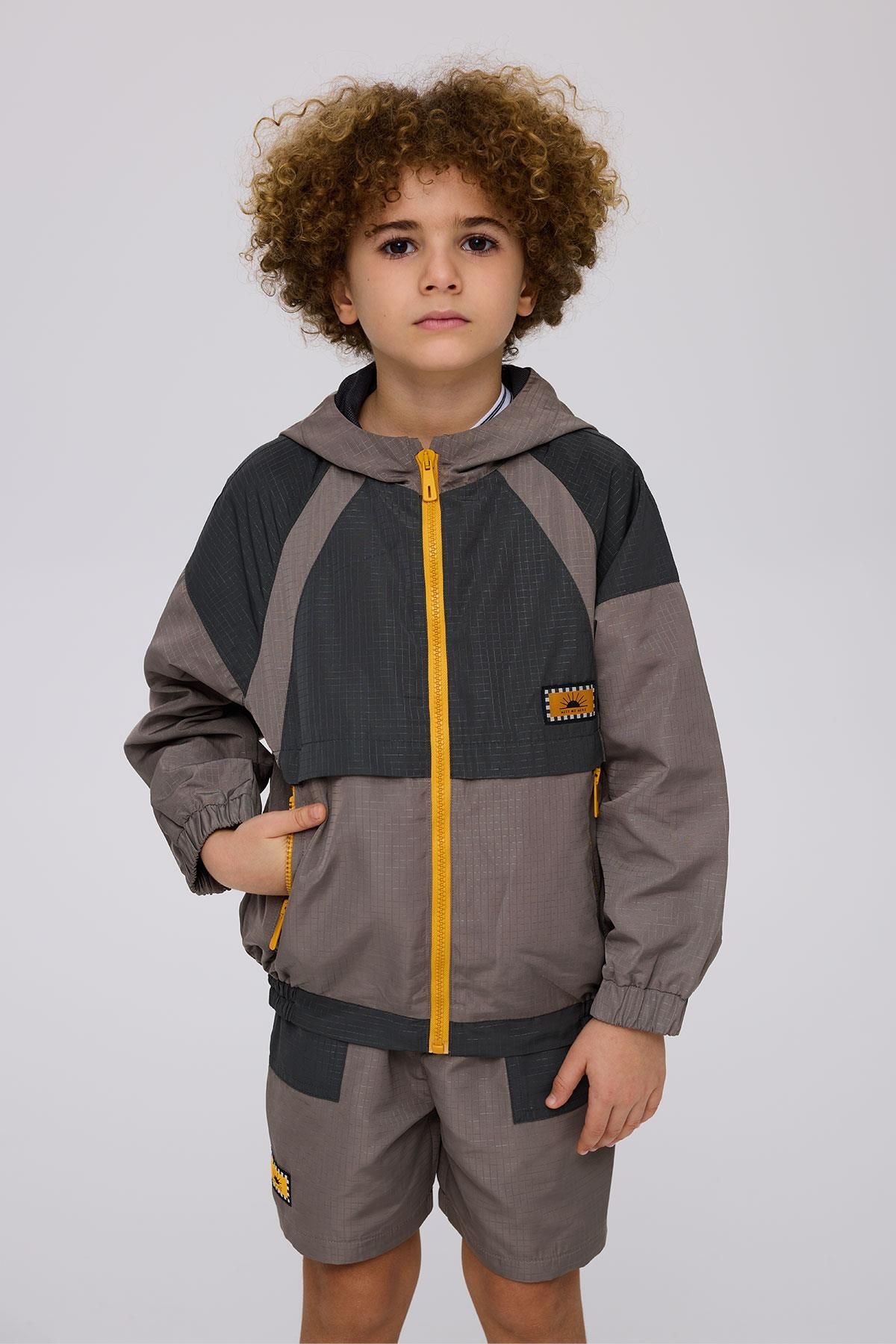 Nebbati-Bg Store Boy's Anthracite Raincoat 2