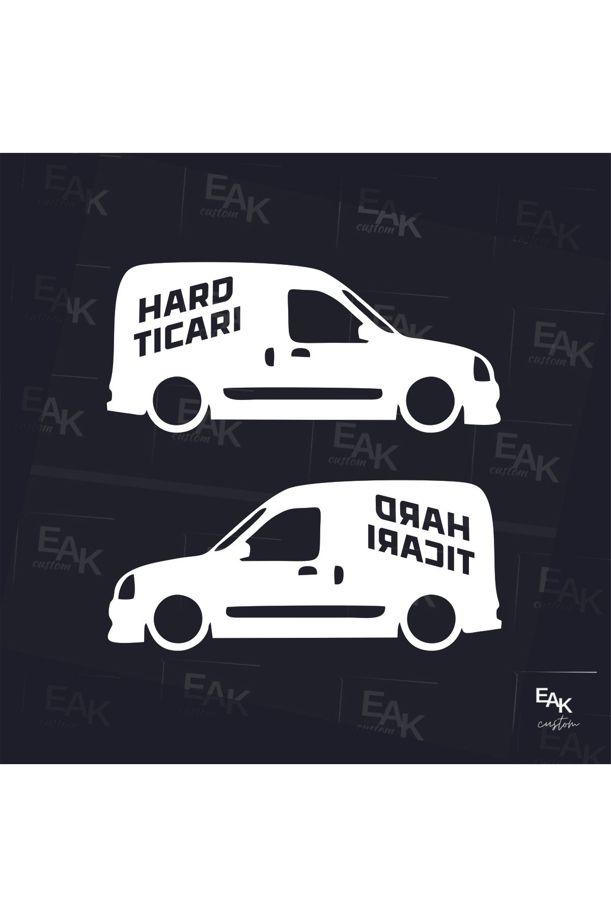 eakcustom RENAULT KANGO oto sticker (18cm x 17cm) (2 adet)