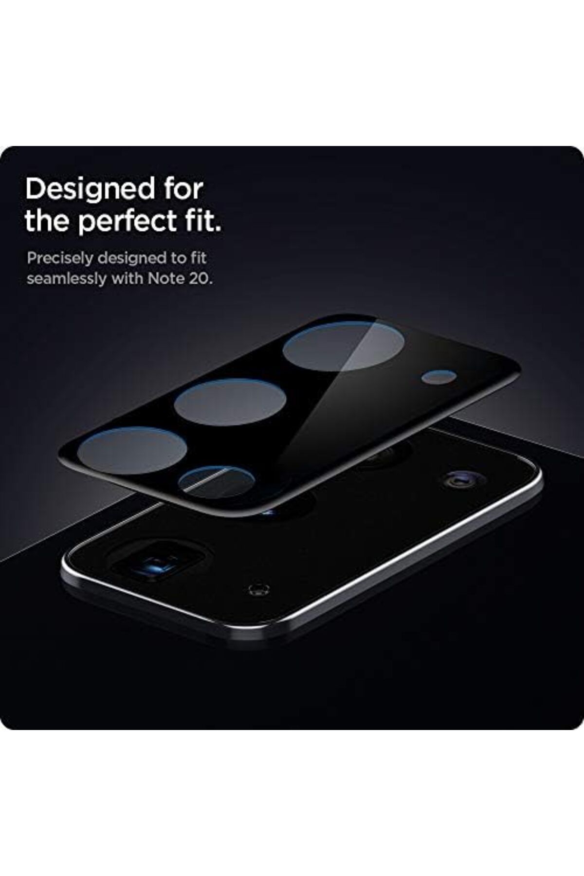 STOREMAX lbstorex Galaxy Note 20 Kamera Lens Camı Koruyucu tR Optic Glass Black (2 Adet) - AGL01455 Newdsng