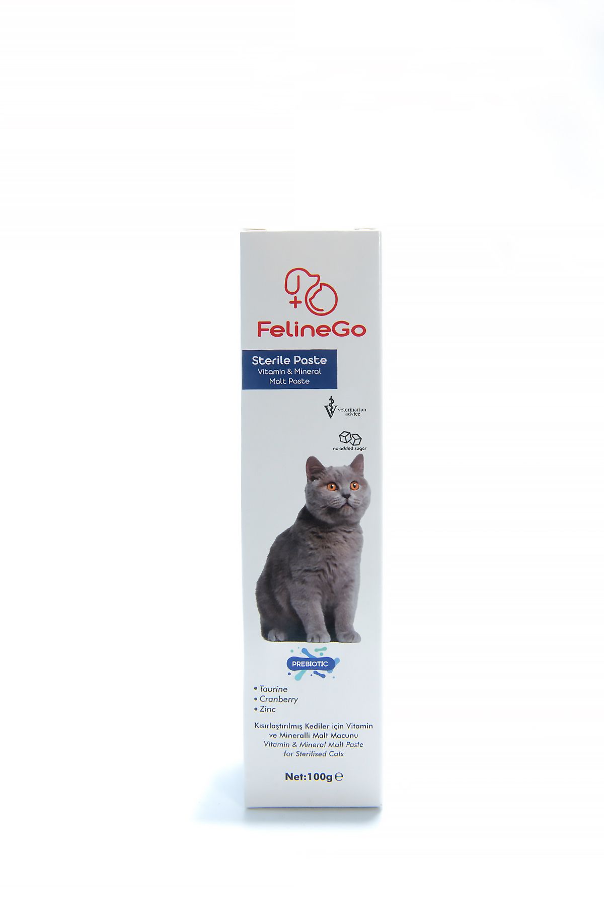 FelineGo Sterile Paste 100g Kısırlaştırılmış Kediler İçin Multivitaminli Malt Macunu