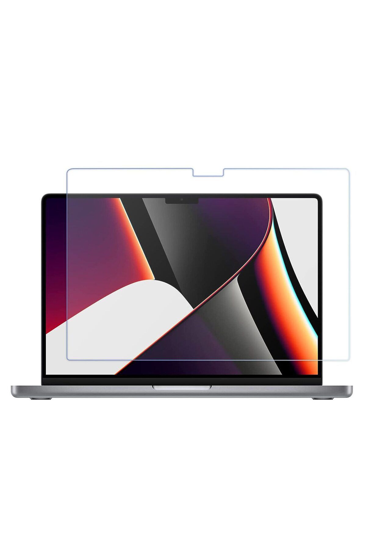 Bowie Macbook pro 16 inç M1 2021 serisi için full kaplama ekran koruyucu kırılmaz cam flex nano