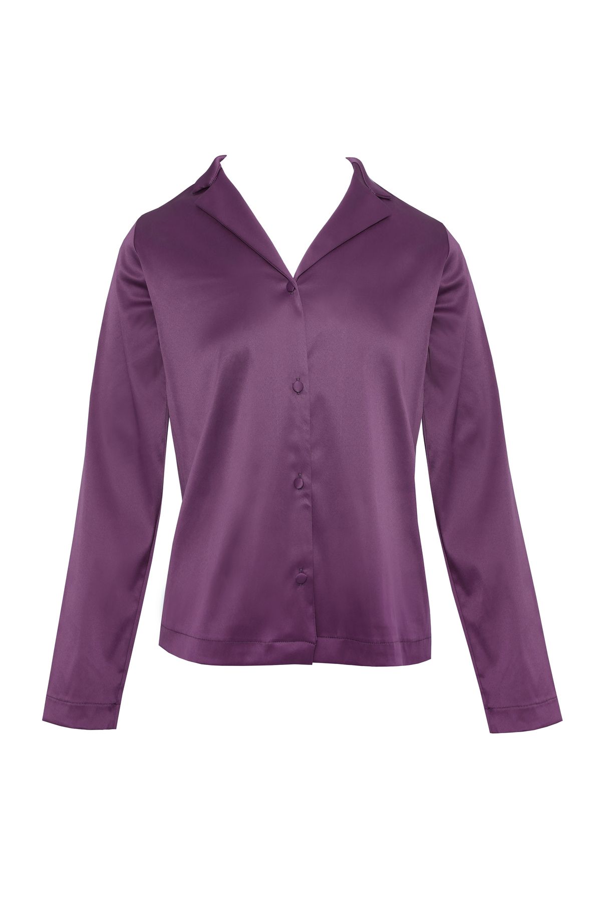 Atelier Tuberose Top Pijamale Din Satin Pentru Femei Satin Lucios Îmbrăcăminte Acasă De Înaltă Calitate Femeie - S