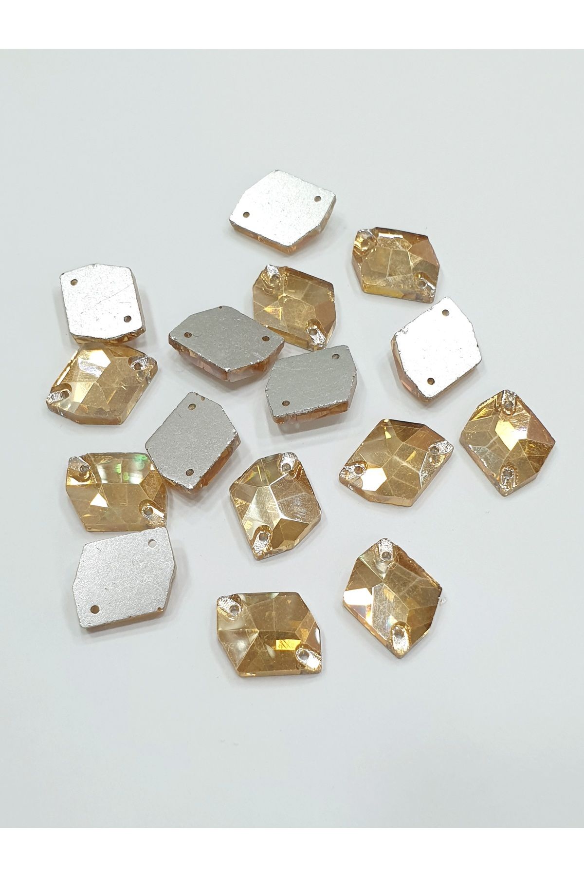 CRYSTALSHOP Dikme Kristal Taş - 15mm Elmas Gold (50AD)