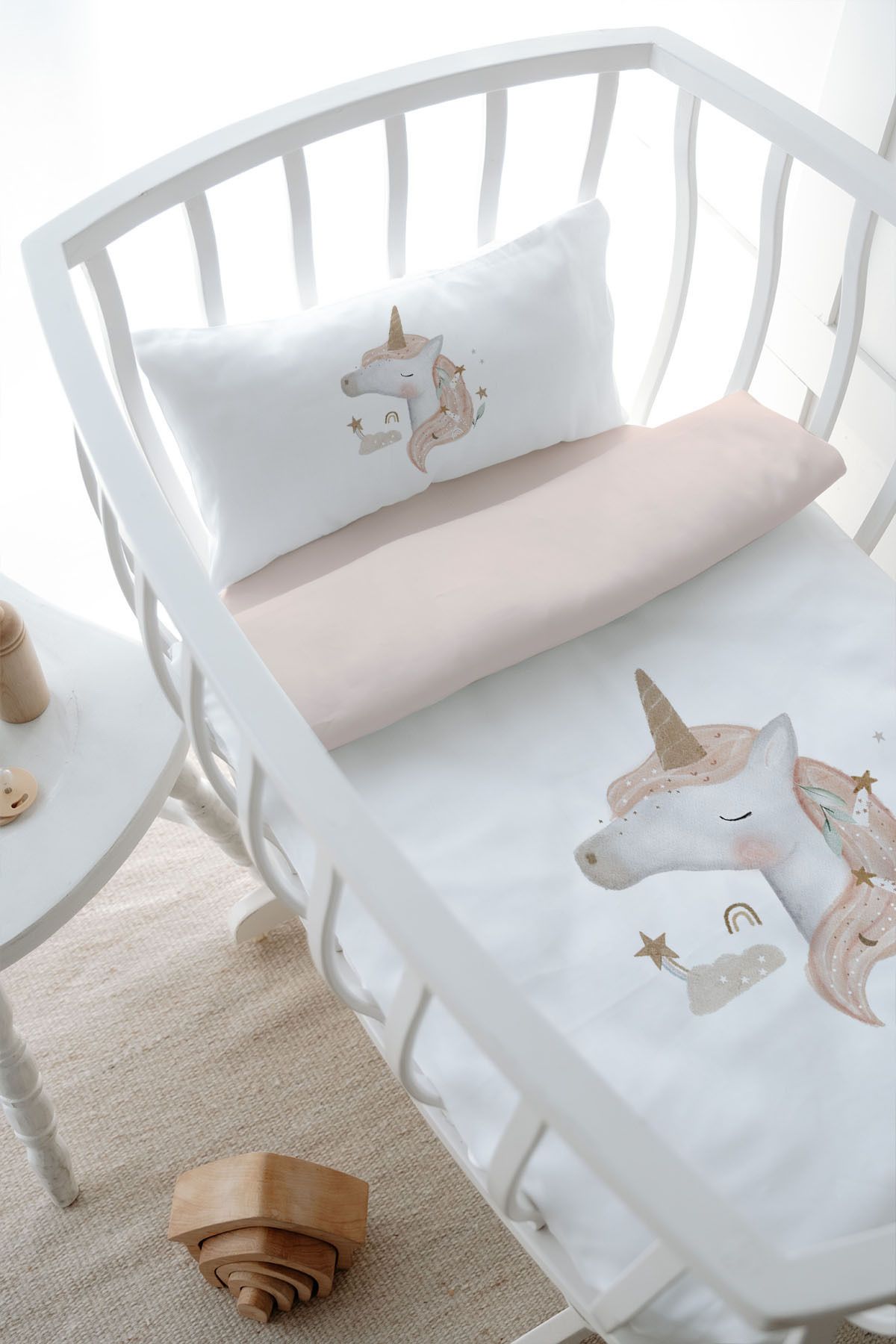 Tuğba Kuğu-Unicorn Dream Bedding Set - Park Bed (80X120) - Royal Series 3