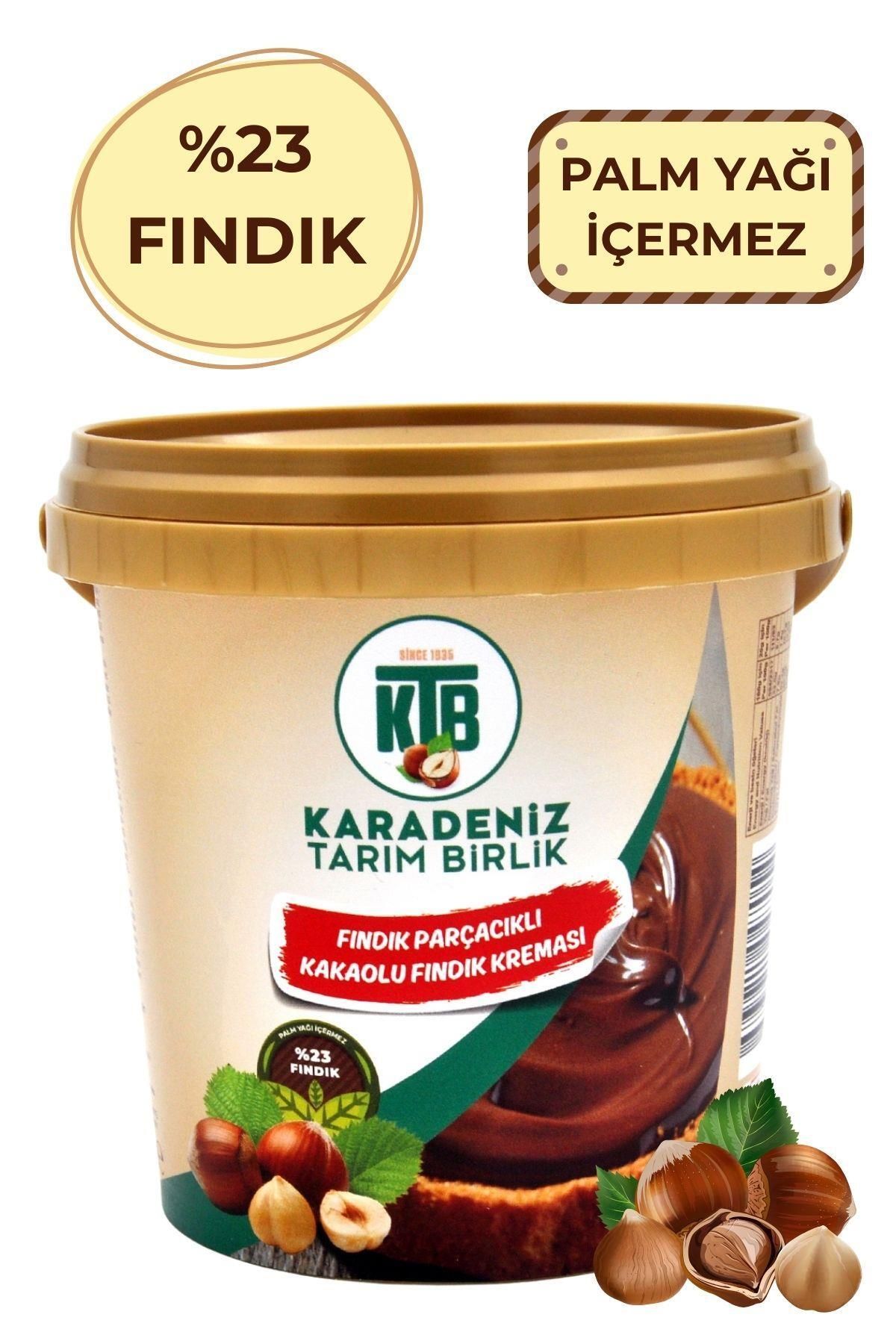 Karadeniz Tarım Birlik Fındık Parçacıklı Kakaolu Fındık Kreması (%23 Fındık) 800 G Sürülebilir Çikolata Palm Yağı İçermez