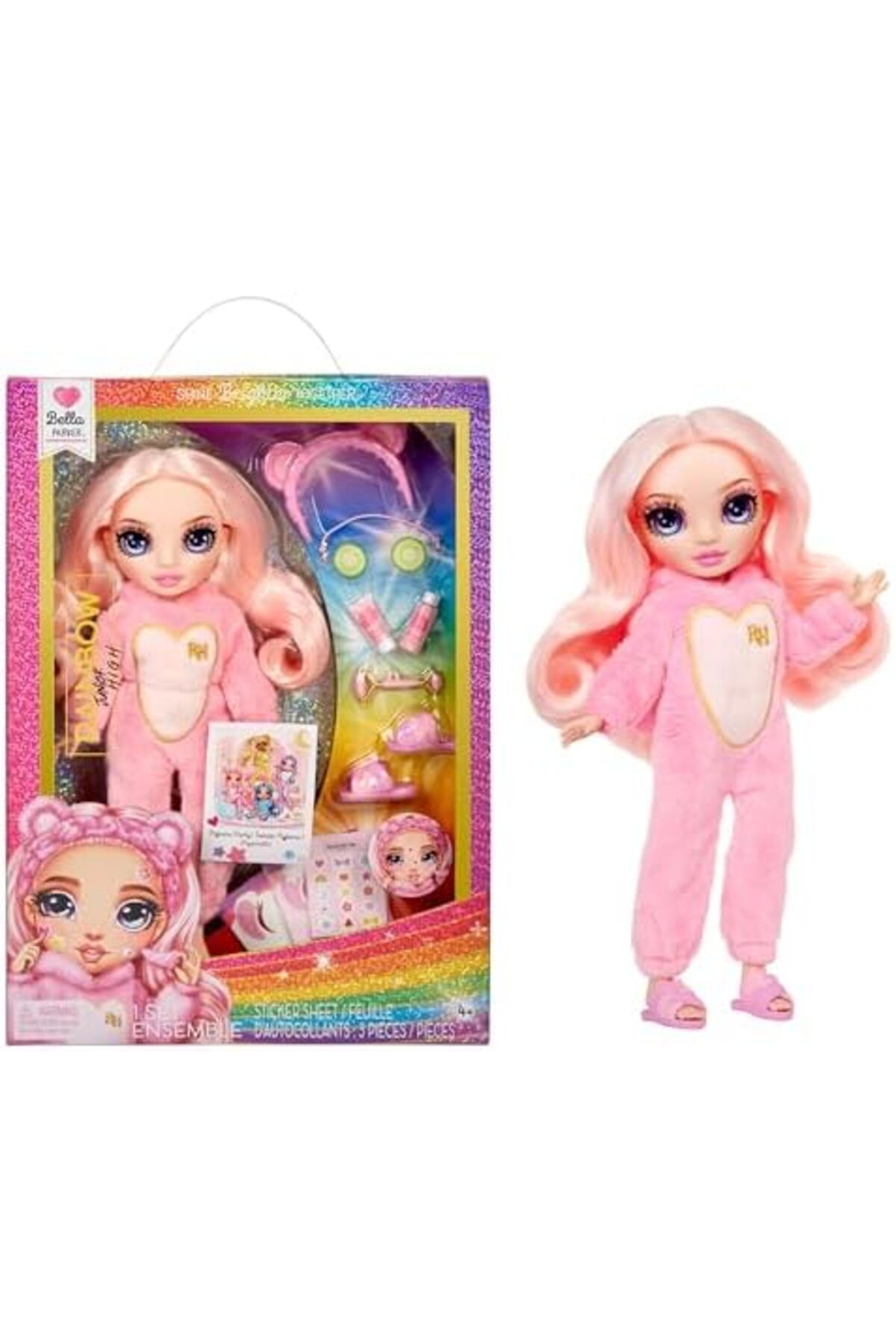 STOREMAX EMLshop Bella, Oyuncak Bebeği - Pijama Partisi Jr. High Rainbow High Yeni VDesing 986362