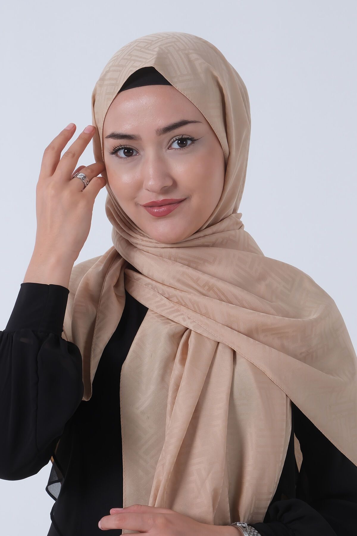 HAREM SCARF Jakarlı Şal, Nehir Jakar Şal 01170