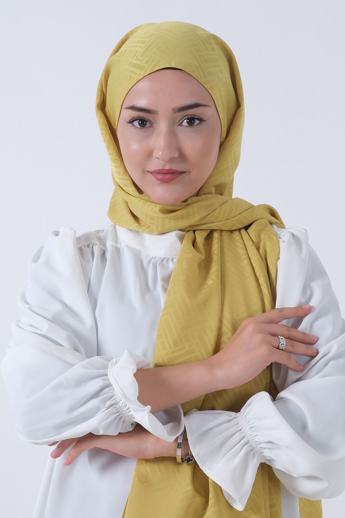 HAREM SCARF Jakarlı Şal, Nehir Jakar Şal 01170