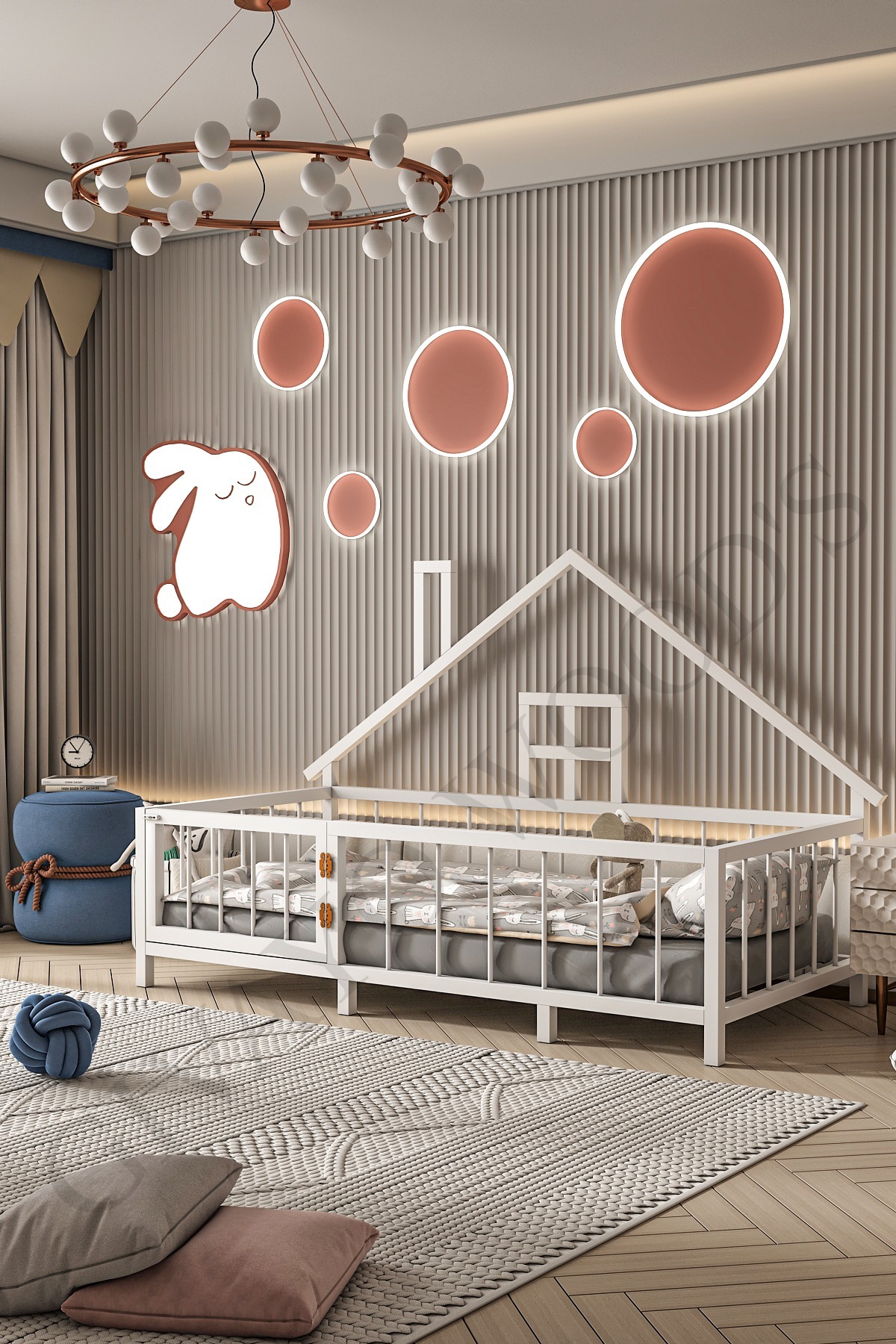 GİVAYO WOOD'S Wilma Bebek Çocuk Montessori MDF Yatak fotoğrafı 3 (önizleme)