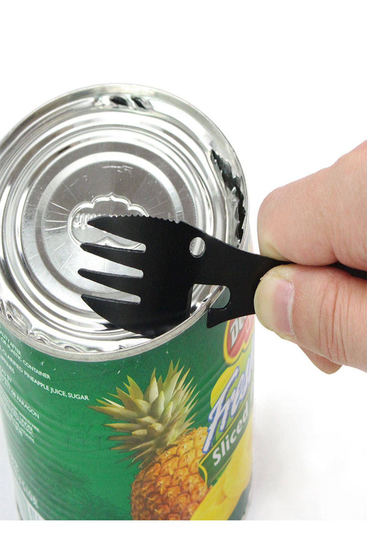 Choice-Black Multi Function Tableware Spoon Multi Tool Can Opener Flatware Portable Bottle Cutlery Multitoo 7