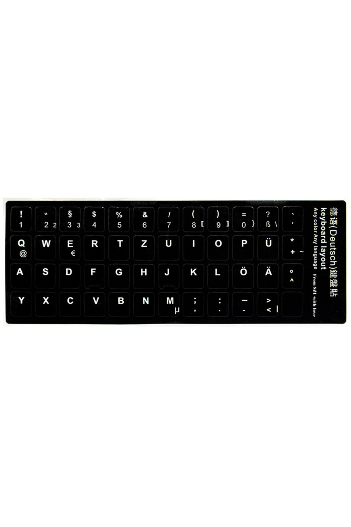 Choice-German Keyboard Skin Fashion Keyboard Key Sticker Label Many Language Russian Arabic Spanish Germa 1