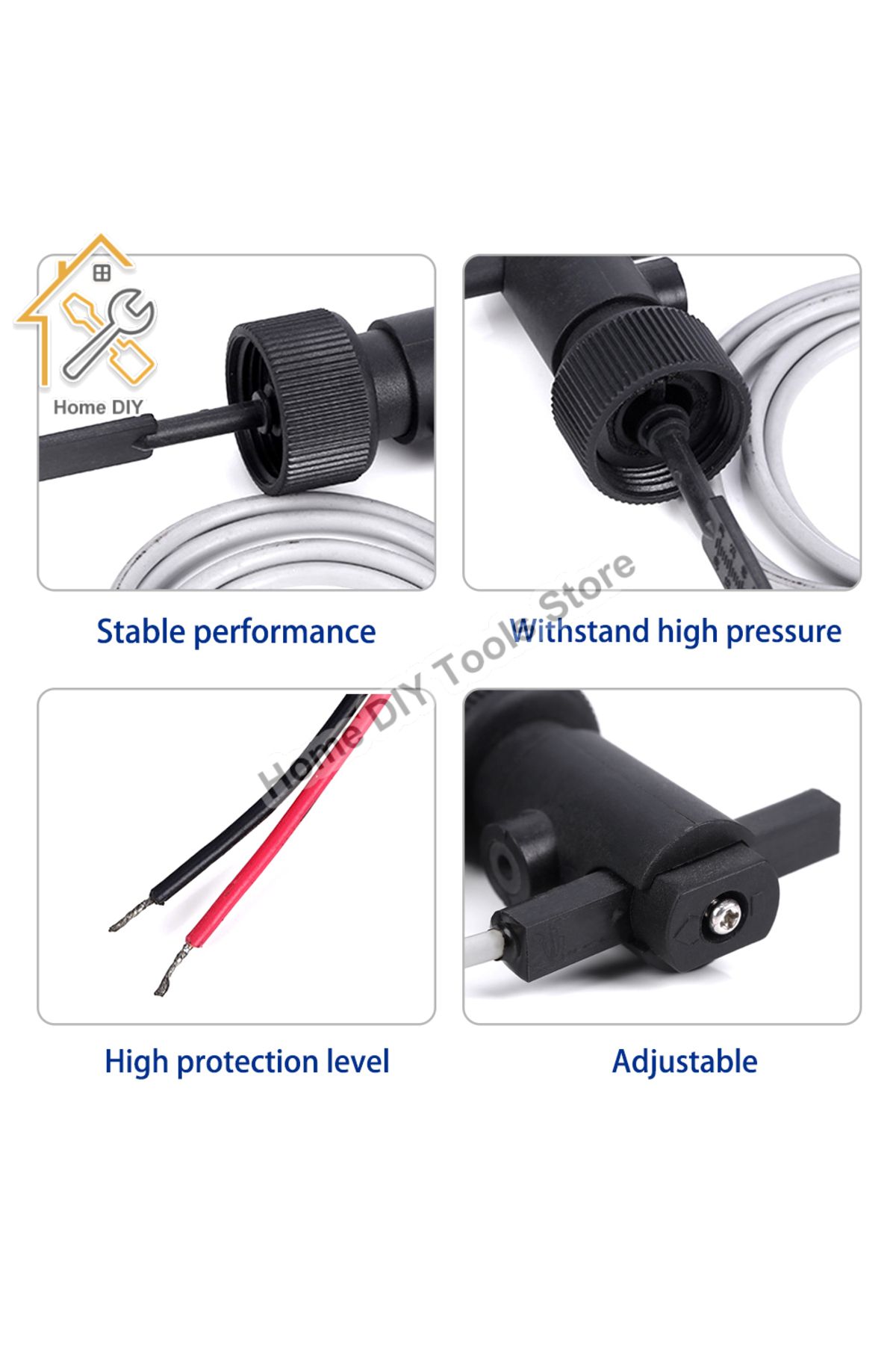 Aideepen-Explosion-proof Six-point Baffle Flow Sensor Switch Water Flow Detector W20 Long Paddle Magnetic ... 5