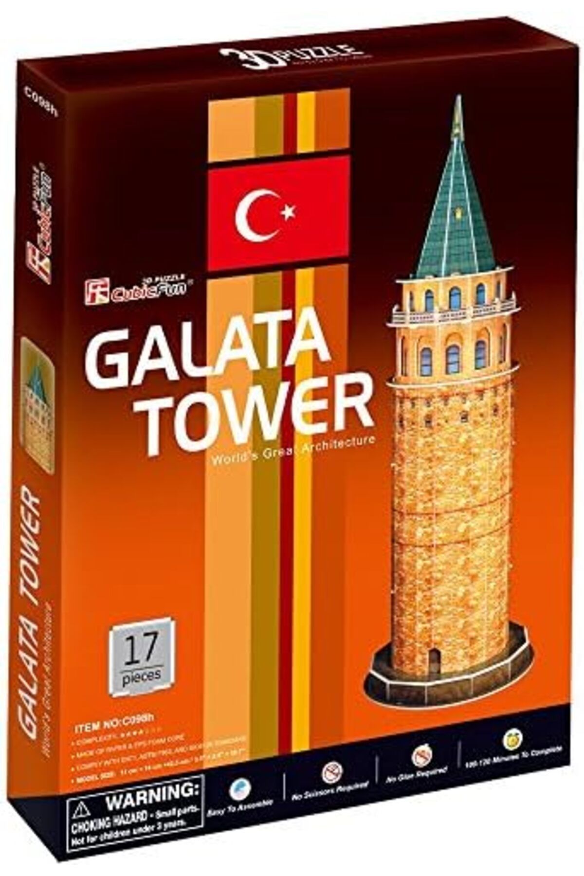 STOREMAX Gfc Store Galata Kulesi Parça Puzzle 3D 17 Yeni MtShop 210035