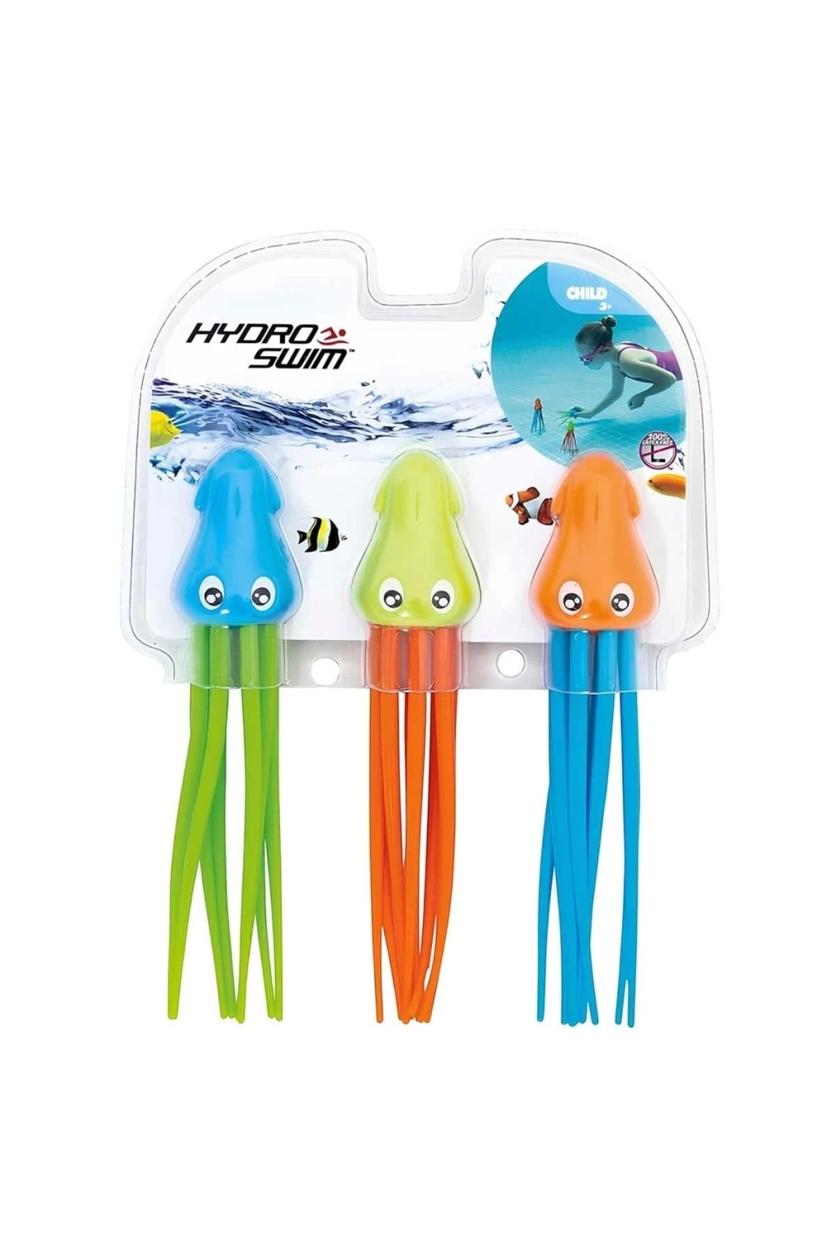 Basic Fun Çocuk Çocuk Speedy Squid Dive Toys 26031