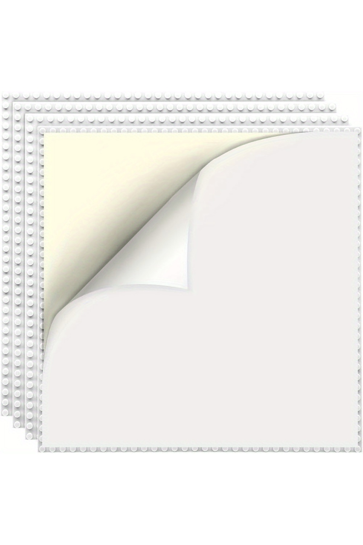 پلیت‌های پایه چسبان سفید ۱۰ در ۱۰ اینچ، خودچسب، برای ساخت بلوک، سازگار با