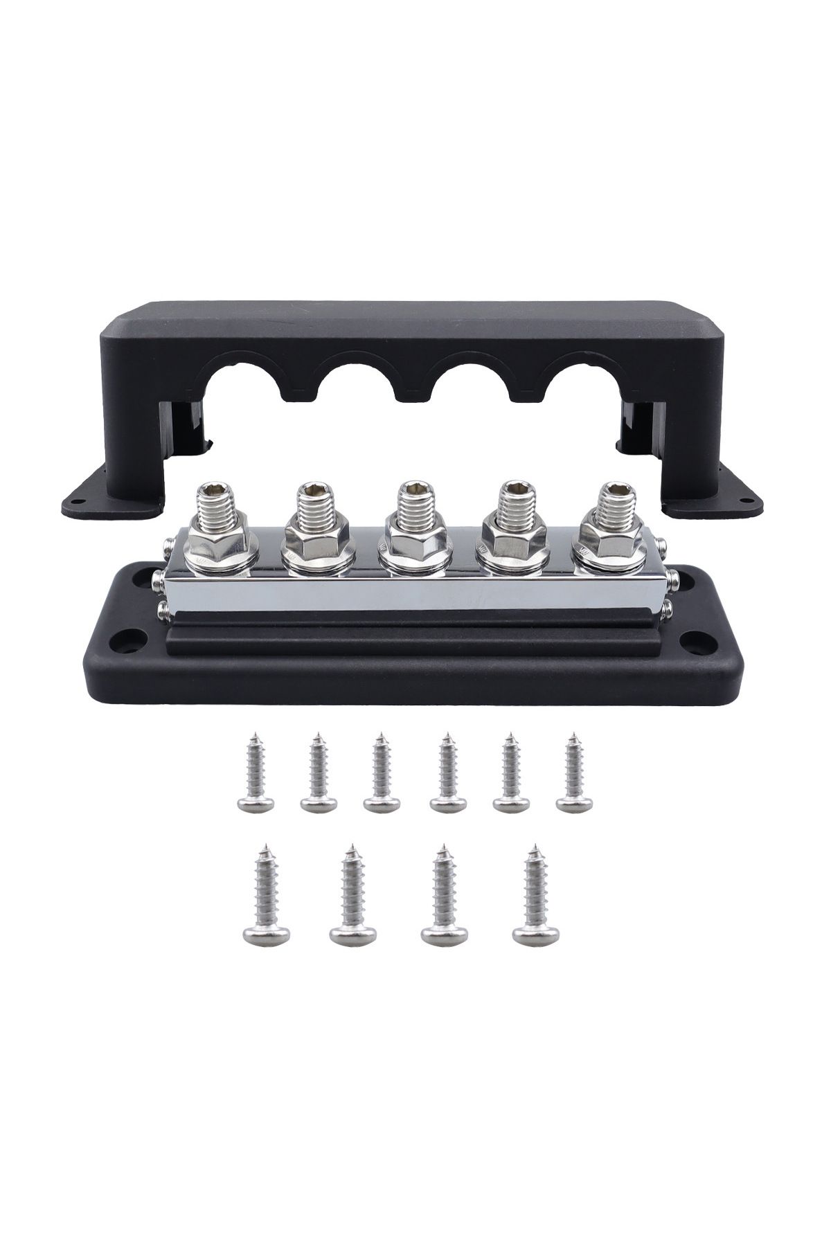 Choice-Black M10 Power Distribution Block Bus Bar 24v Buss Bar 600a Electrical Terminal Block For Caravan T 1