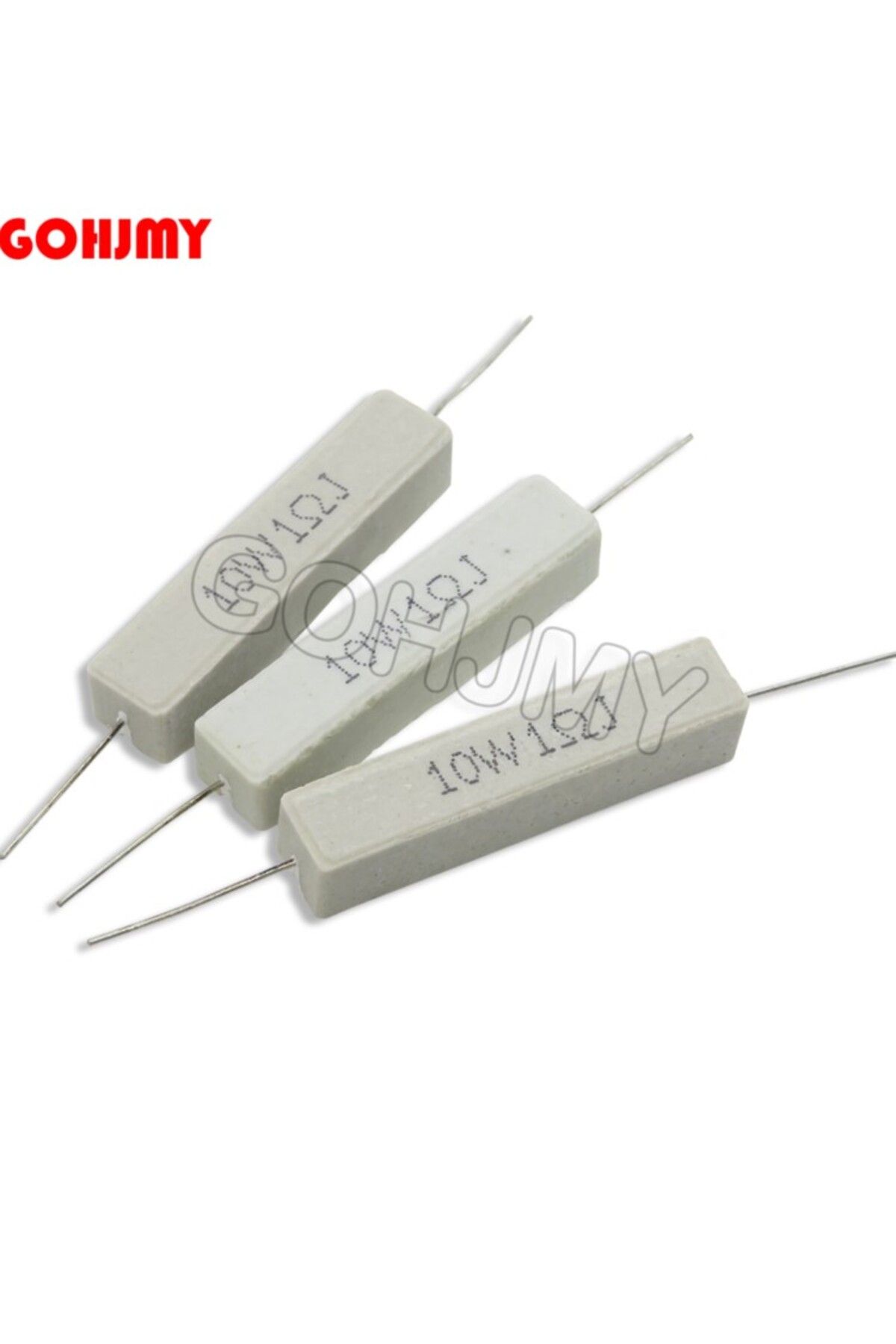 Choice-10w 8 Ohm 10pcs 10w Cement Resistance 0.1 ~ 10k Ohm 0.22 0.33 0.33r 1r 2r 8r 10r 15r 47r 100r 1 10 2 6