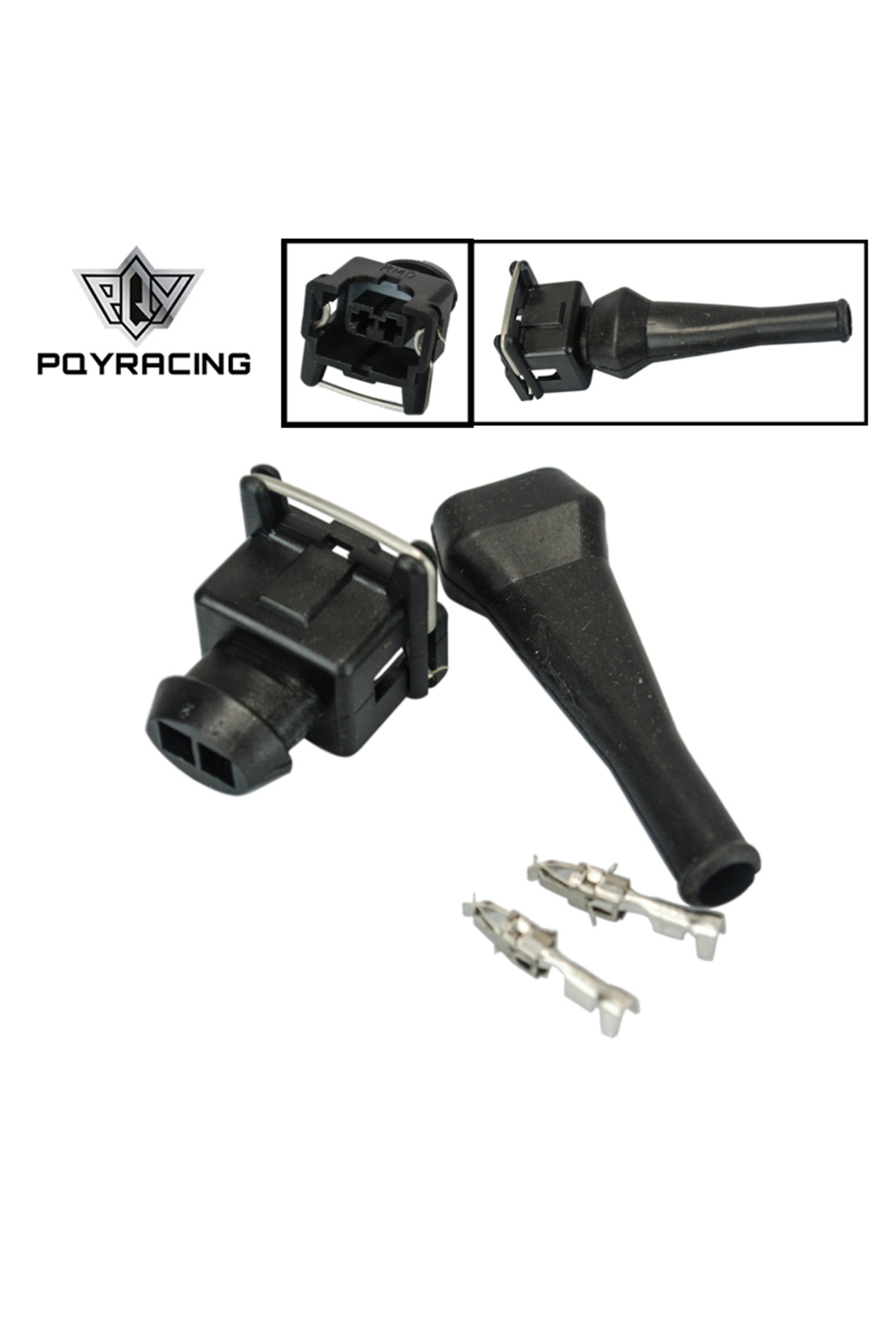 PQY-New EV1 Fuel Injector Connectors For many cars EV1 Injector Plug PQY-FIC12 8