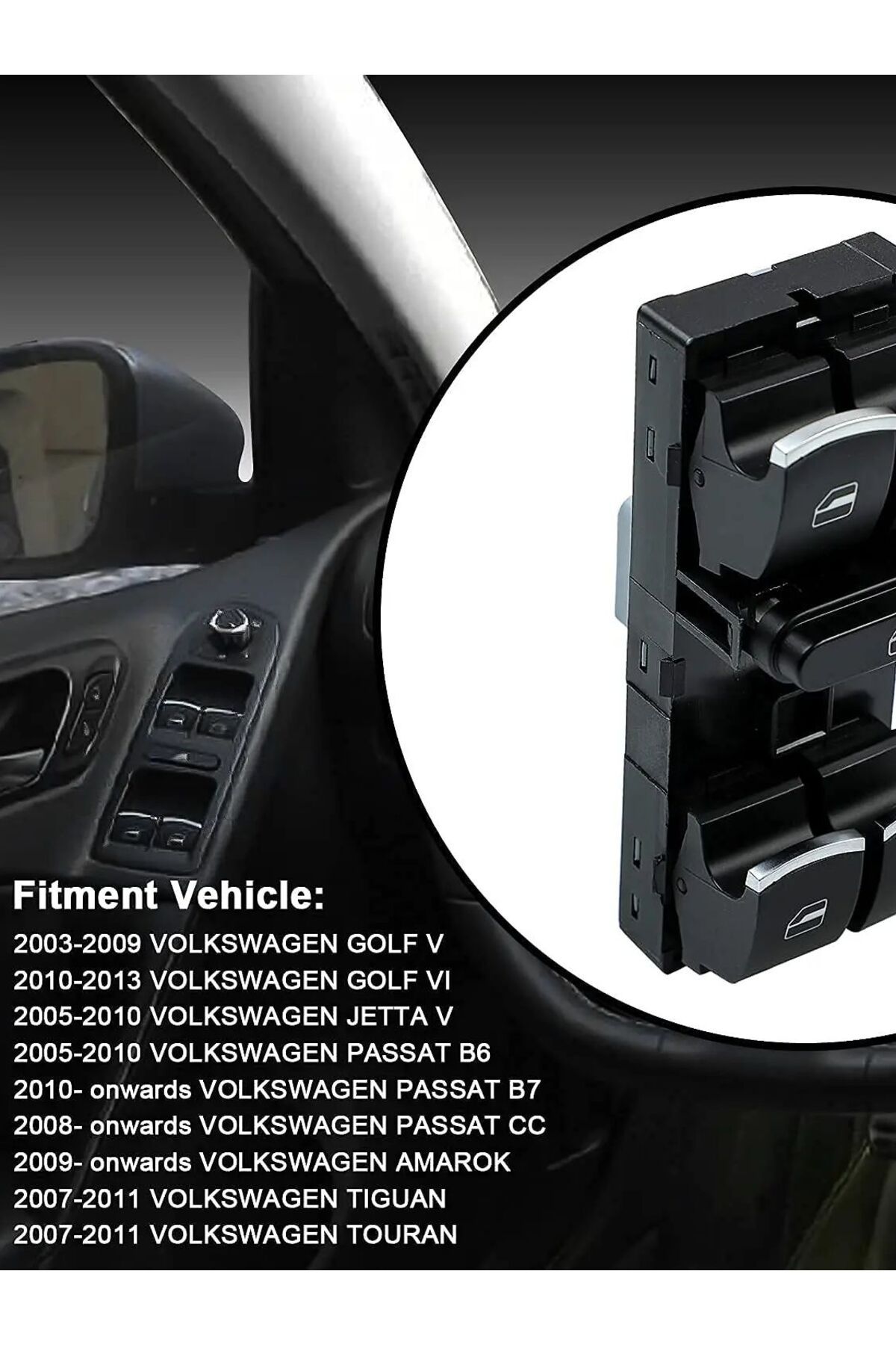 Choice-Driver Side Window Master Control Switch for VW Touran Tiguan Passat B6 B7 CC Golf Mk5 MK6 Jetta ... 7
