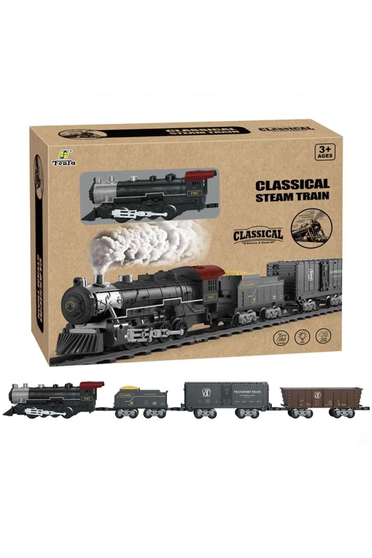 Basic Fun Çocuk Classic Steam Pilli Tren Seti 29 Parça 1613C