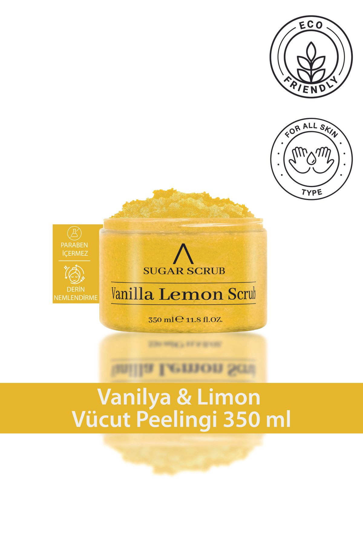 Aceso Cosmetics Vanilya & Limon Vücut Peelingi 350 ml