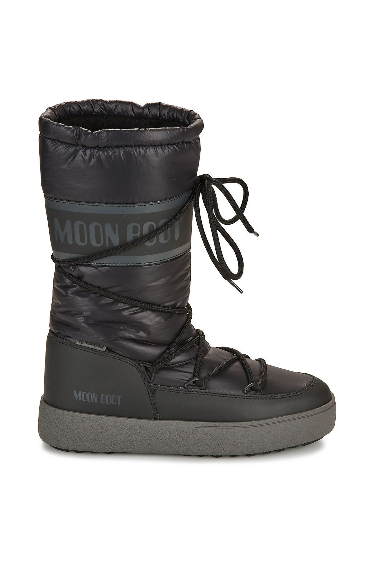 MOON BOOT-MB Ltrack High Nylon WP - قماش فضي عالي القفاز 1