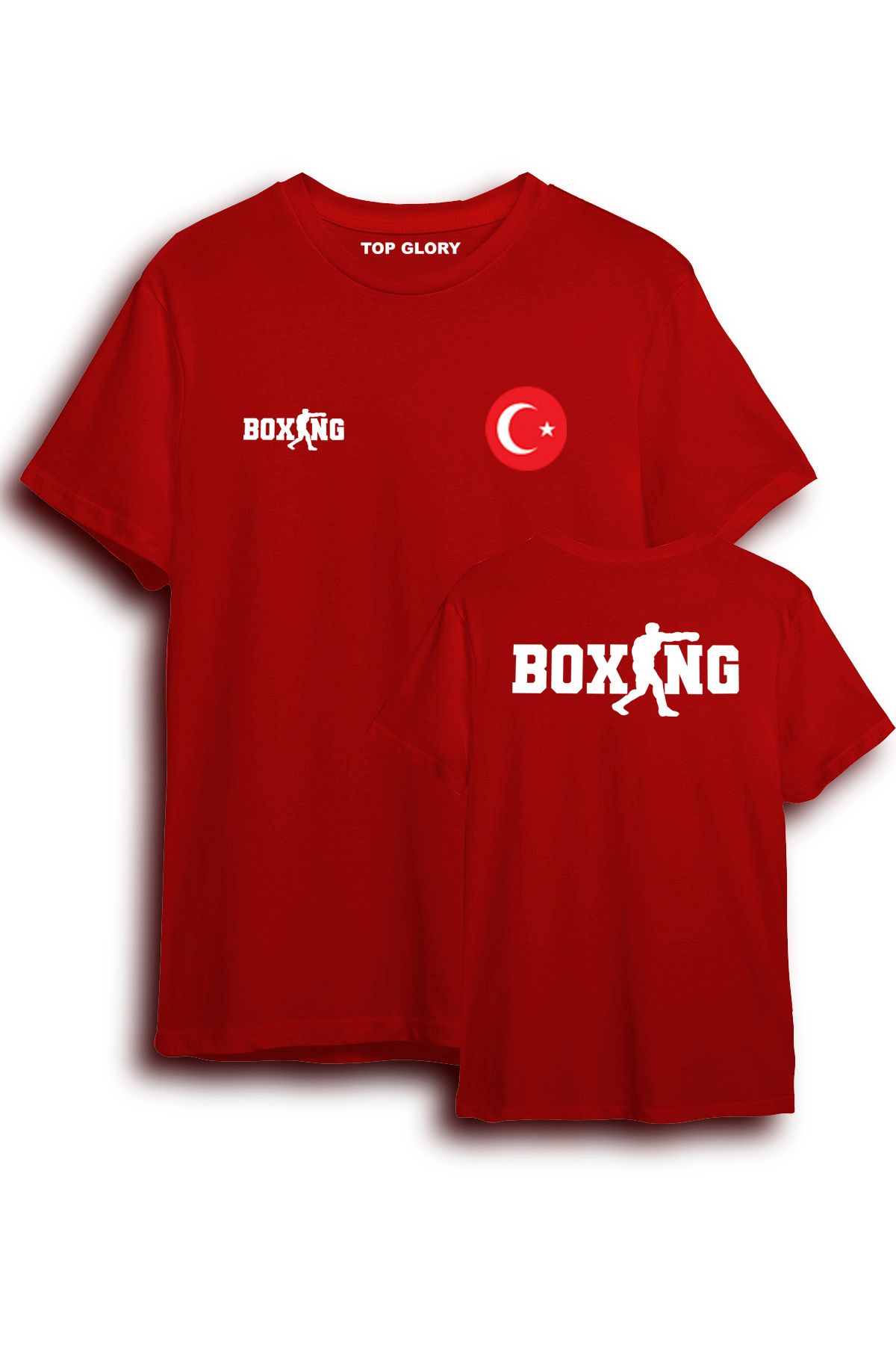 TOP GLORY Boks Milli Takım Tişört Özel Tasarım Boks T-Shirt BOX1004