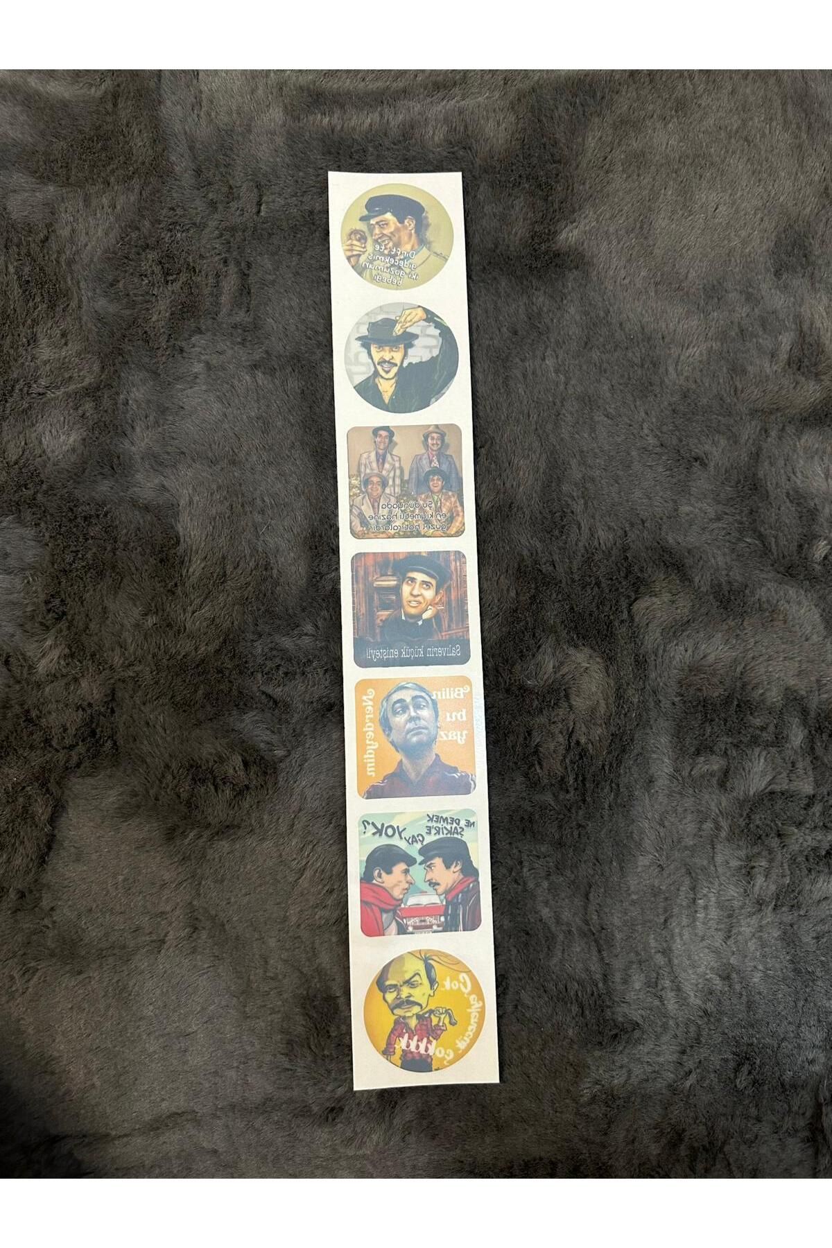 MOTTOMOR Ön Cam Pulu Sticker Set 7'li Nostaljik Modeller 1