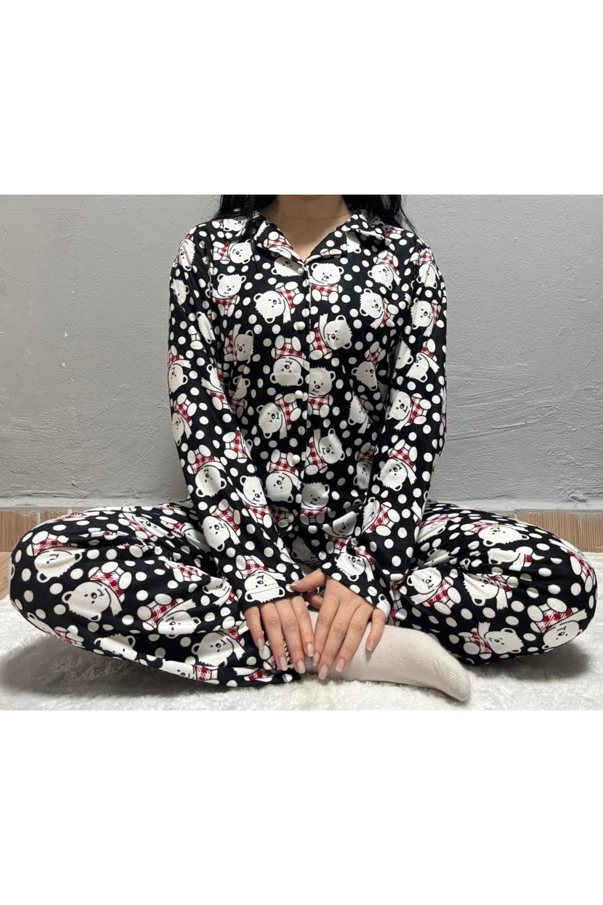 GÖNÜL Ayıcık Desenli Pijama Takımı