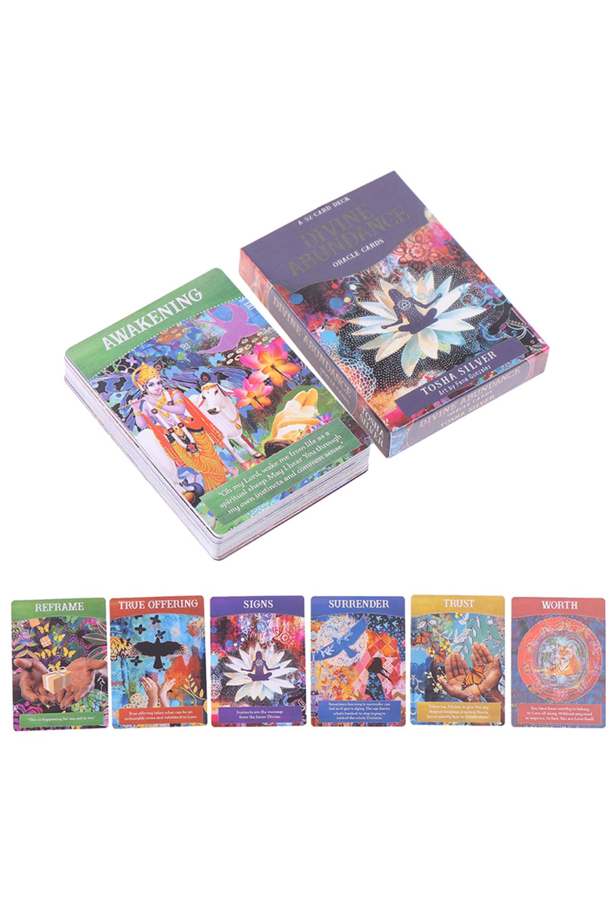 Choice-Divine Abundance Oracle Deck English Explanation Oracle Tarot Card For Divination Fate Beginners ... 3