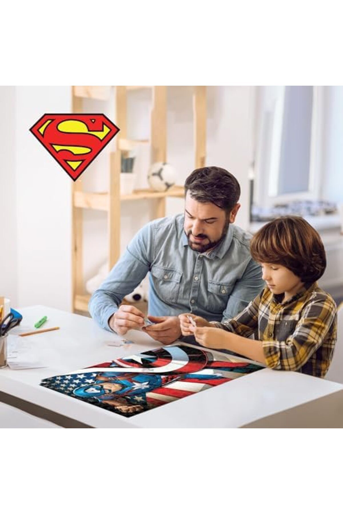 STOREMAX byrs Metal Kutu Puzzle - 300 Parça Superman - 3D - Yeni veydhop 1022830