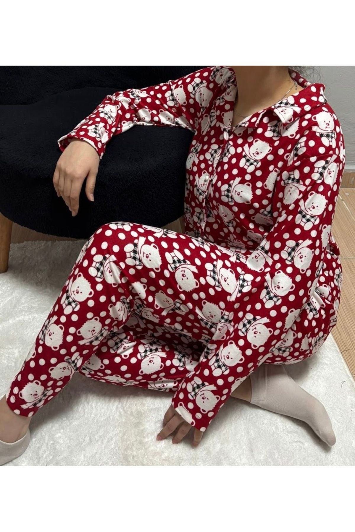 GÖNÜL Ayıcık Desenli Pijama Takımı