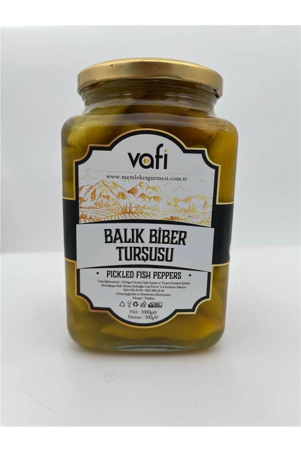 MEMLEKET GURMESİ Balık Biber Turşusu 1000cc-500gr