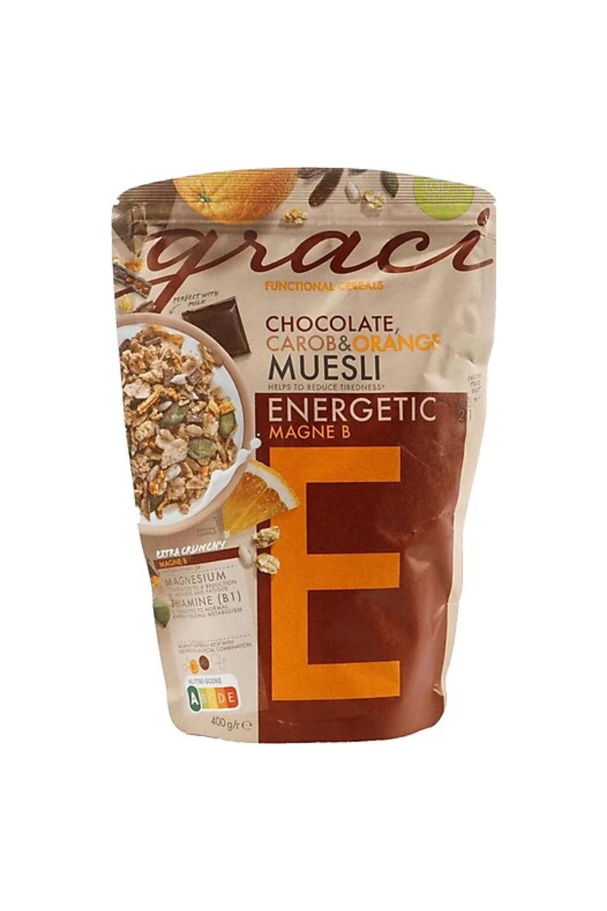 MEMLEKET GURMESİ Graci Keçiboynuzu , Çikolata&Portakallı Muesli 400 gr