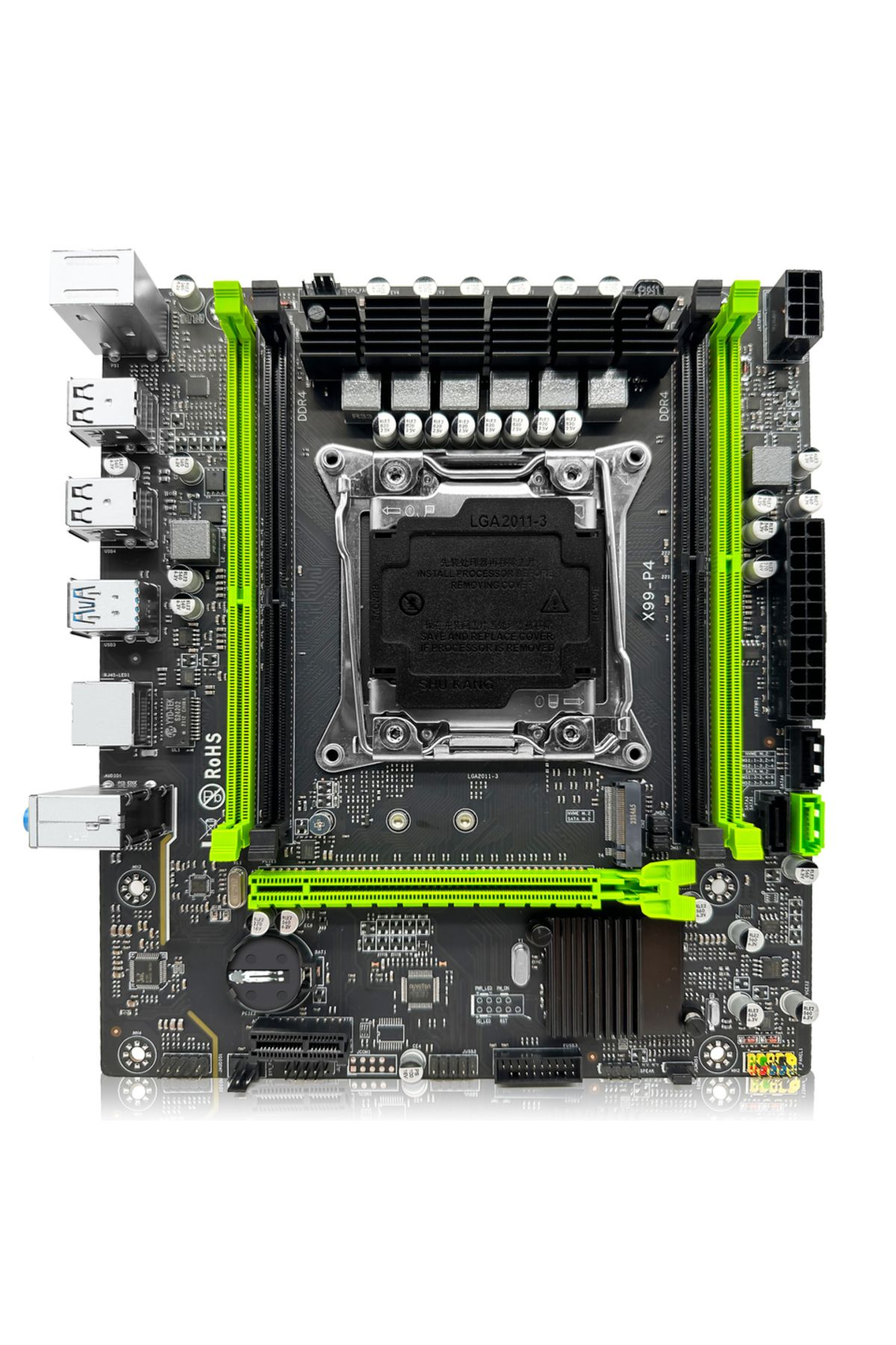 ZSUS-Motherboard Cpu Ram X99 P4 Motherboard Set Kit With Intel Lga2011-3 Xeon E5 2640 V4 Cpu Ddr4 16 8