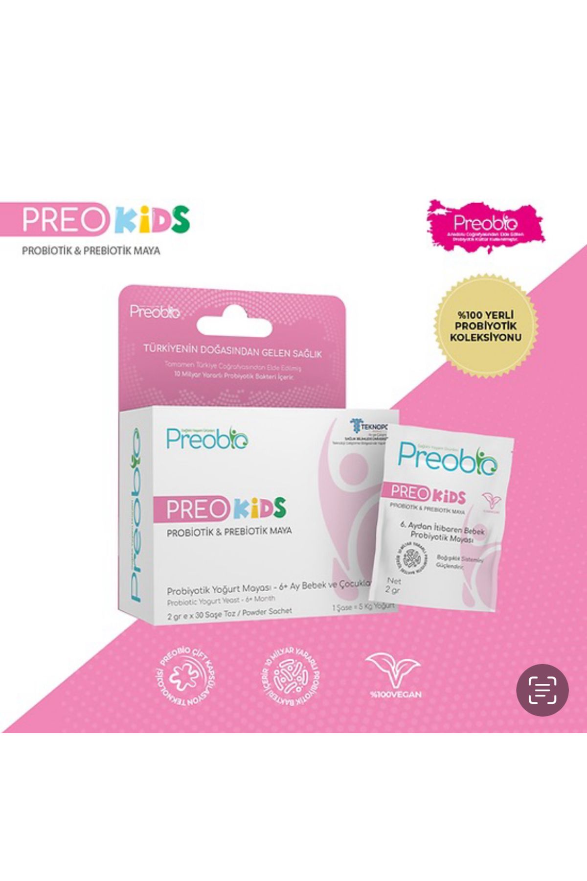 Preobio Preo Kids Probiyotik Mix Maya 30 Şase