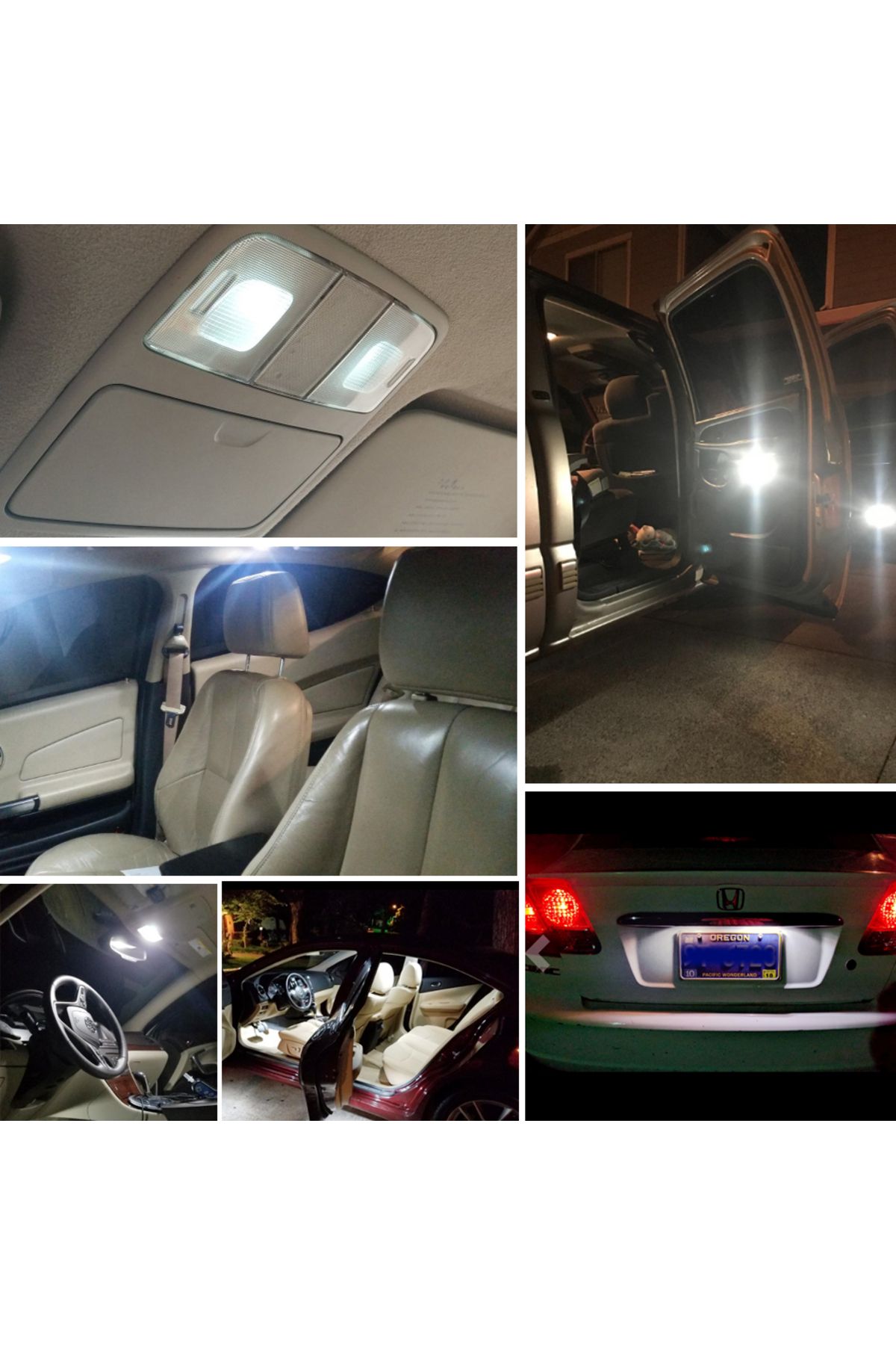 Choice-2pcs Canbus W5W T10 LED Bulbs 3014+3030 18SMD 194 168 LED Car Interior Map Dome Lights Parking Li... 6