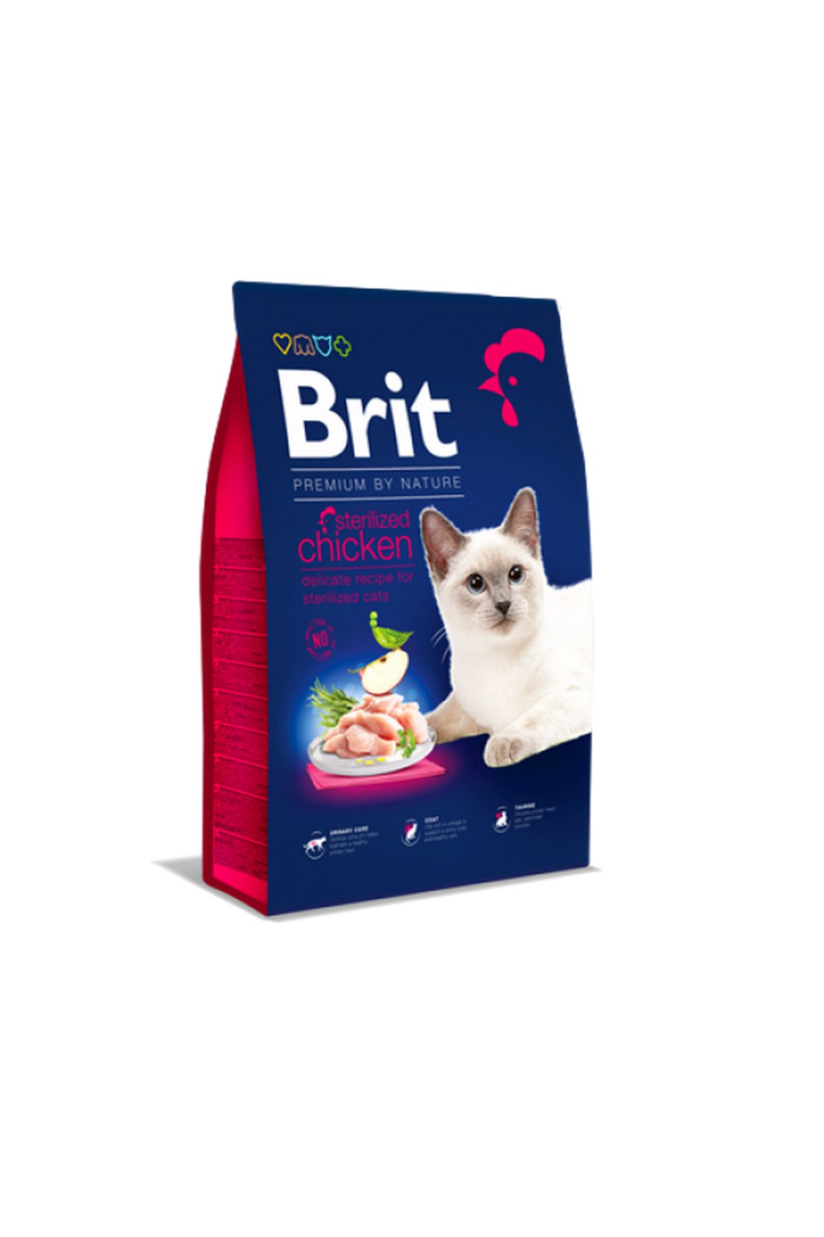 Brit Premium By Nature Kısırlaştırılmış Kediler İçin, Tavuk Etli Kuru Mama 8 kg 106008