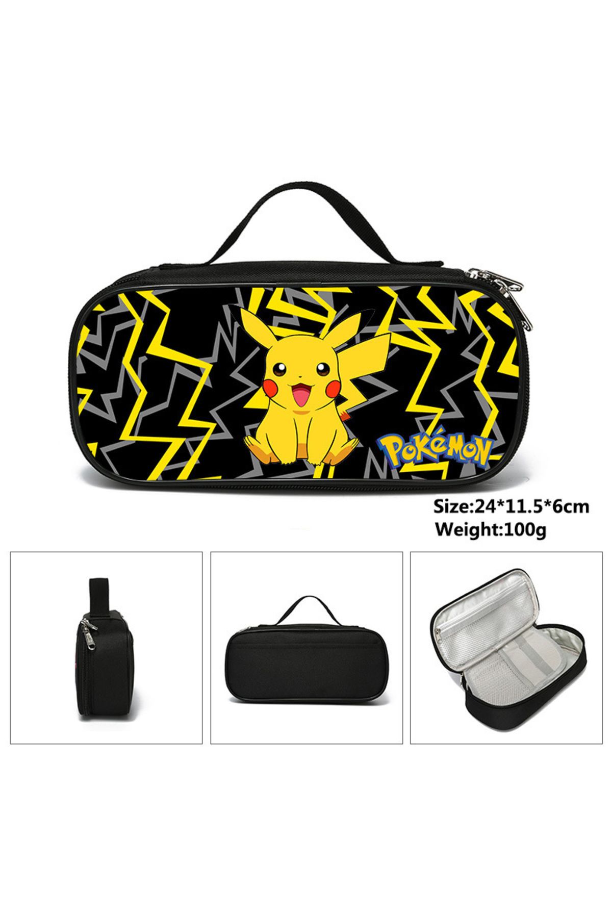 Choice-A Pokemon Pikachu Pikachu Pencil Case Pencil Case Primary And Secondary School Students Cartoon Pok. 1