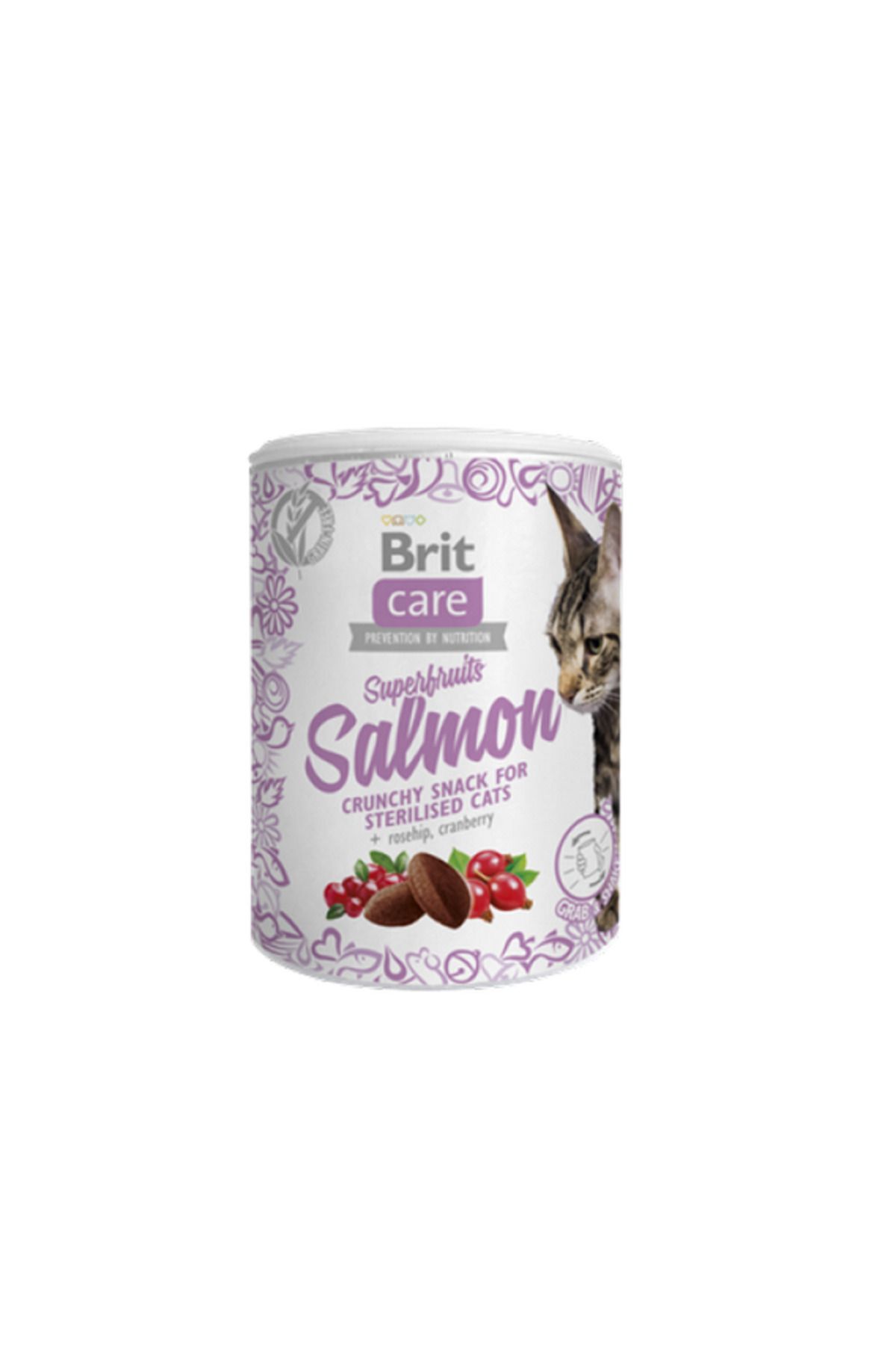 Brit Care 100 gr X 6 ADET Kızılcık Ve Kuşburnulu, Tahılsız, Somon Balıklı, Kıtır Kısırla 476123