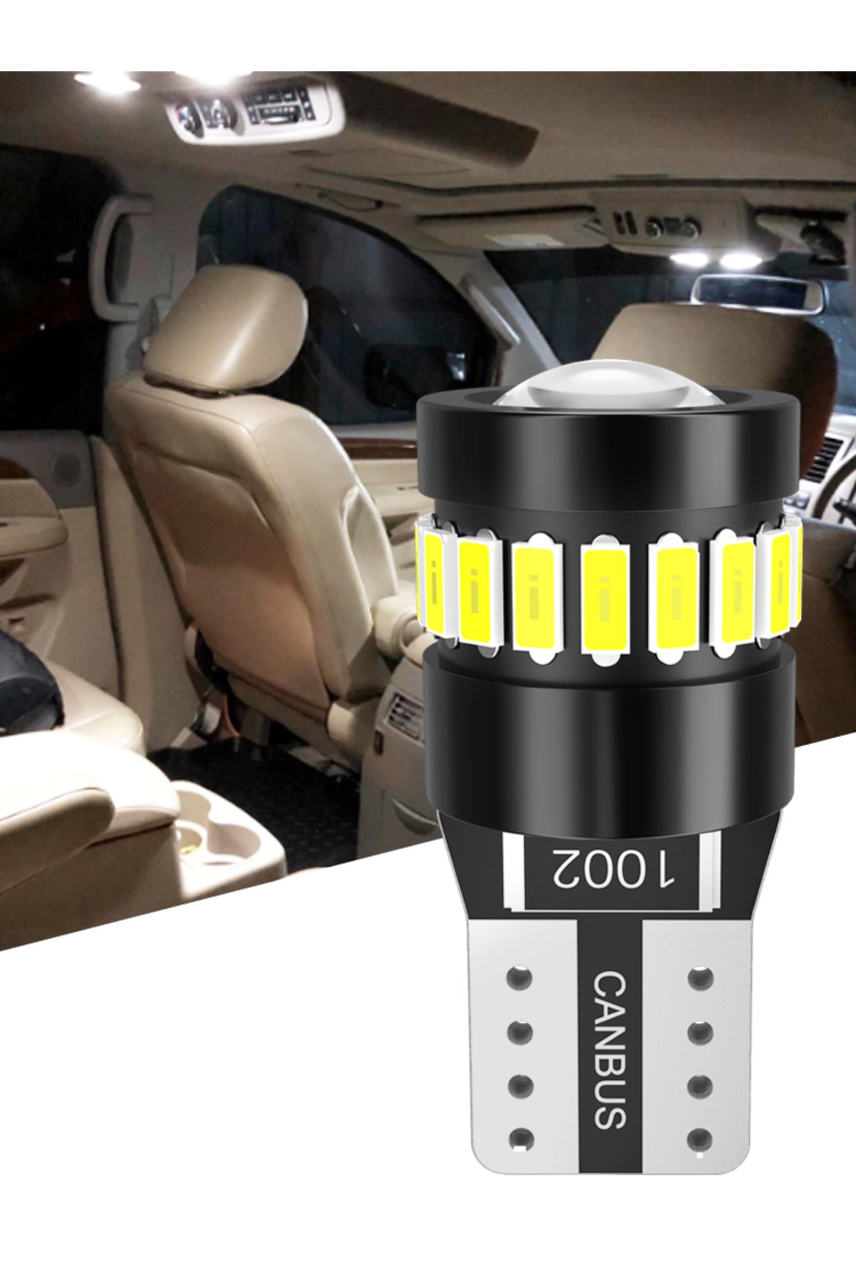 Choice-2pcs Canbus W5W T10 LED Bulbs 3014+3030 18SMD 194 168 LED Car Interior Map Dome Lights Parking Li... 7