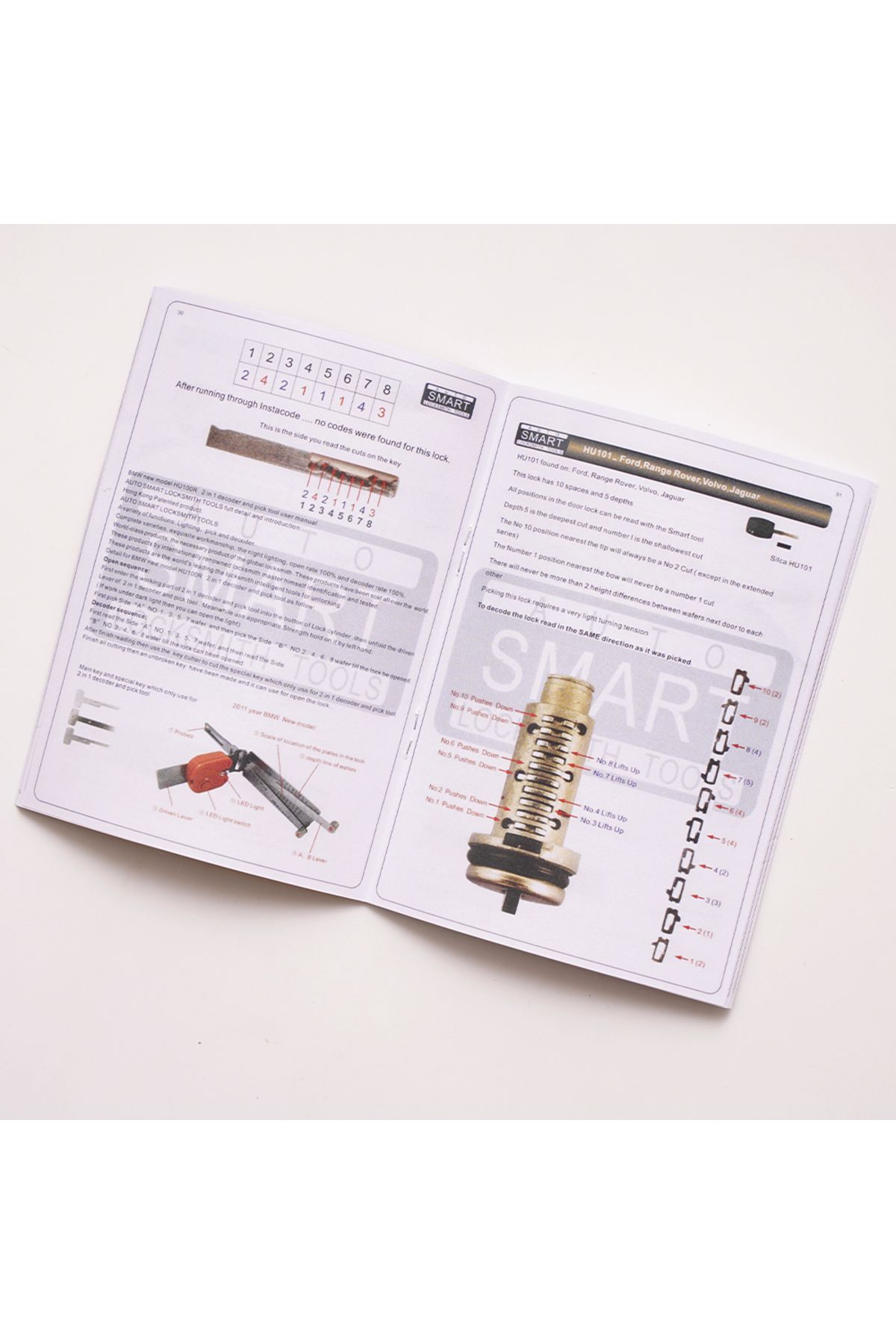 ITSkey-Lishi 2 In 1 Tool Book User Manual User Guide For Car Lock Lishi Tools Also With Pdf Manual 3
