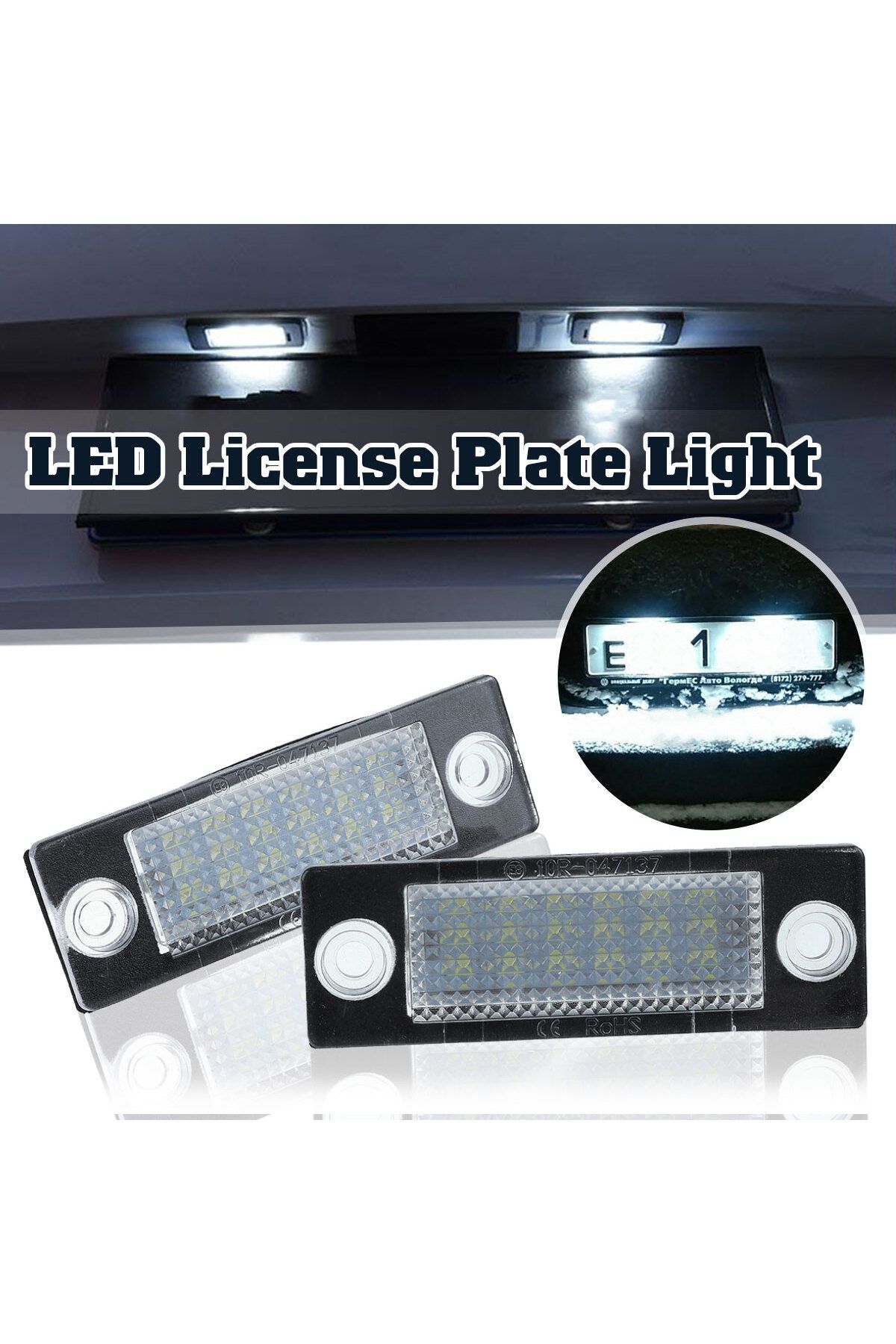 Choice-2pcs Led Number License Plate Light Lamp 3b5998026 For Vw Passat B5.5 B6 Caddy Mk3 Golf Transport... 1
