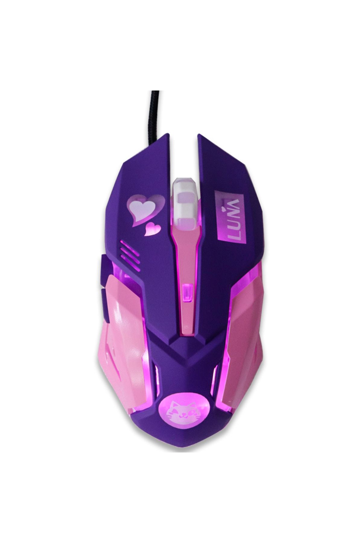Choice-Purple Mute 2400dpi Gaming Mouse Color Backlit Silent Mouse Usb Wired Gaming Mouse Pink Computer Pro 1
