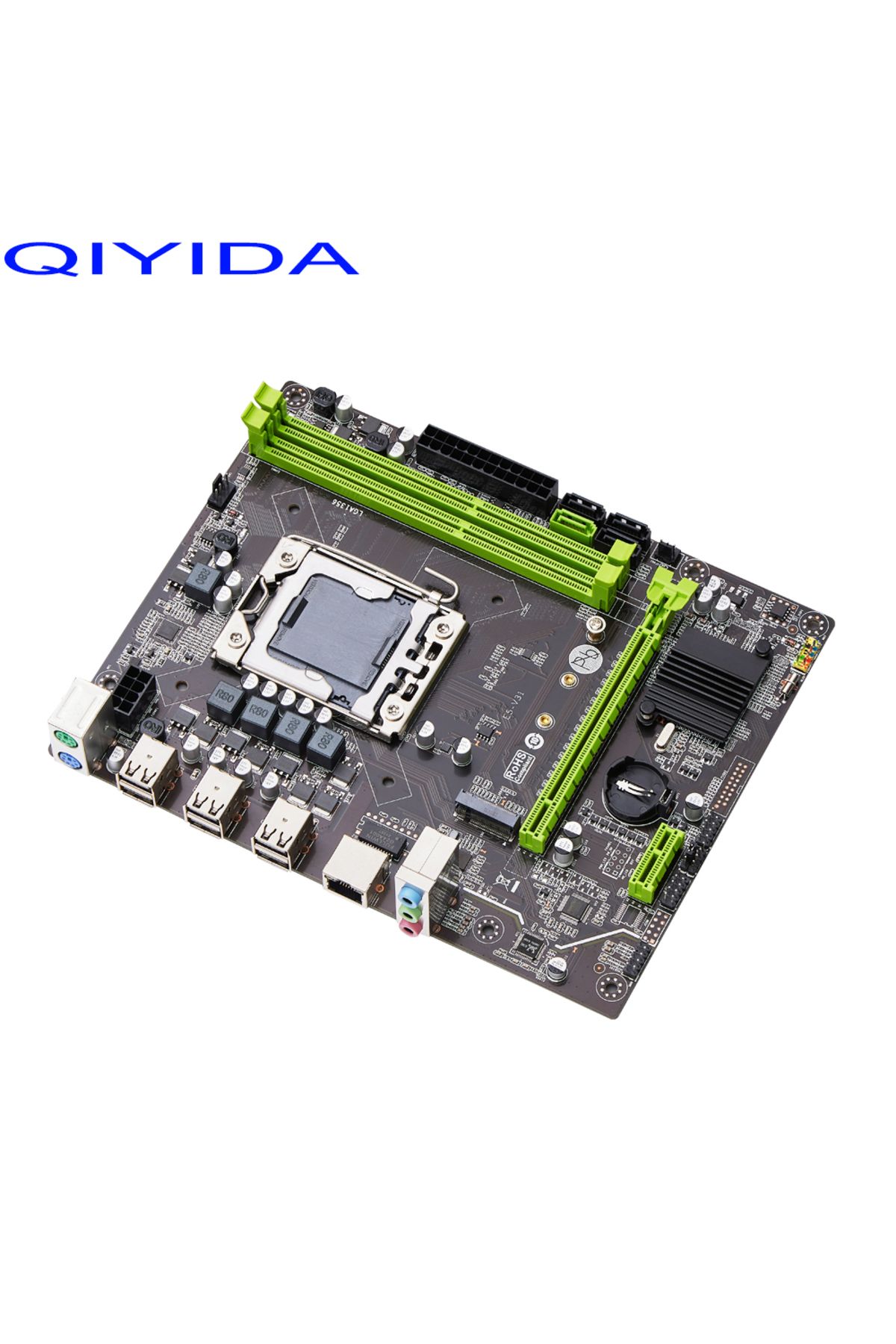 Choice-مجموعة اللوحة الأم Qiyida X79 E5 2420V2 2*8GB=16GB DDR3 مجموعة ذاكرة كومبو NVME SATA 3.0 M ATX Se... 4