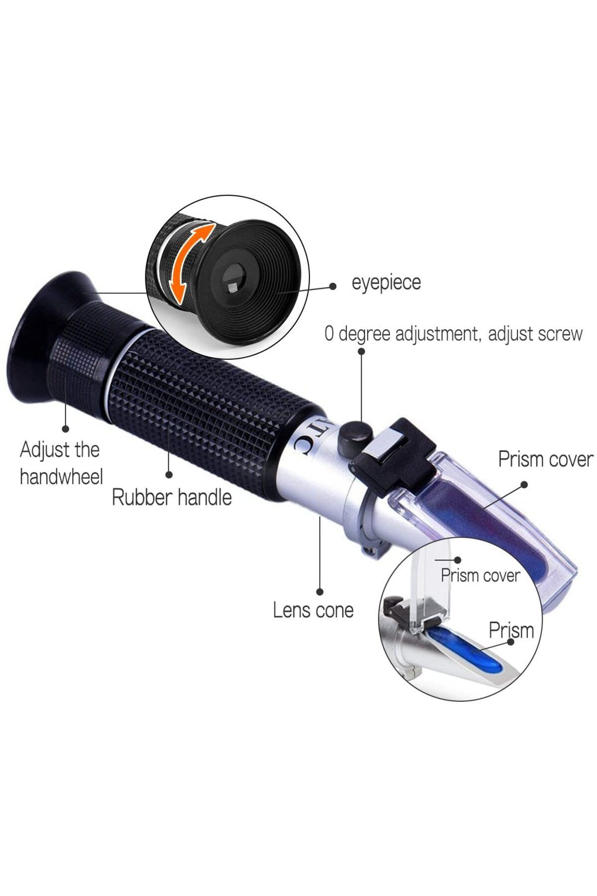 LPPCOLTD-2 In 1 Salinity Refractometer Aquarium Salt Tester With Atc Dual Scale 0-100‰ & 1.000-1.070 Speci... 4